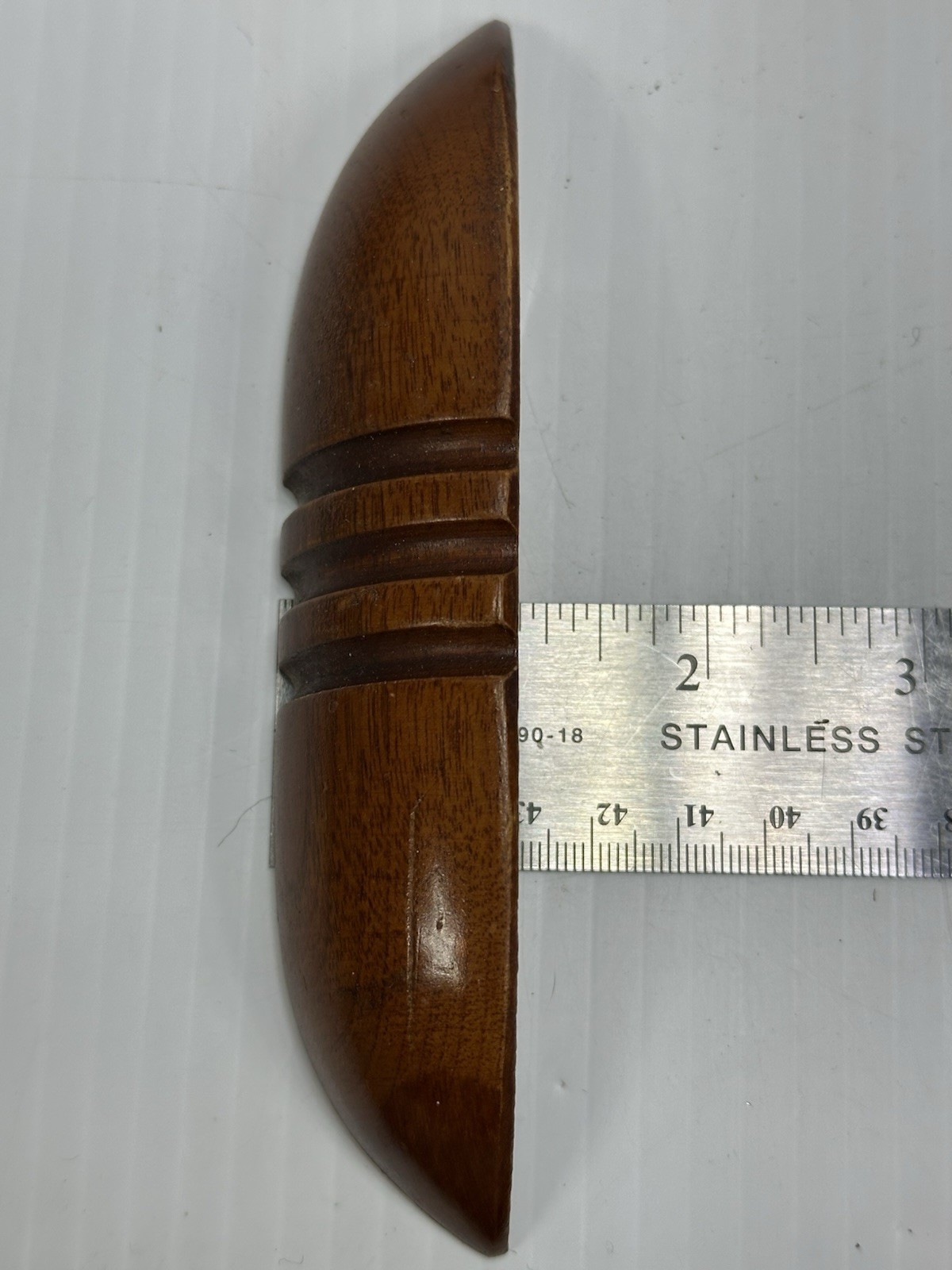 Antique 10 Matching Wood Drawer Pulls Handle Waterfall Dresser Art Deco
