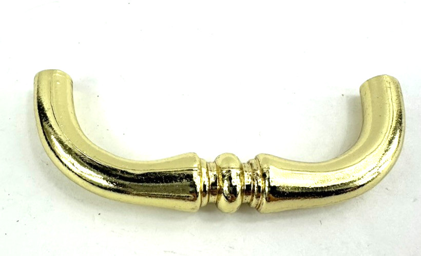 Lot of 5 Vintage Amerock High Gloss Gold Tone 334-1 Hardware Pulls With Screws