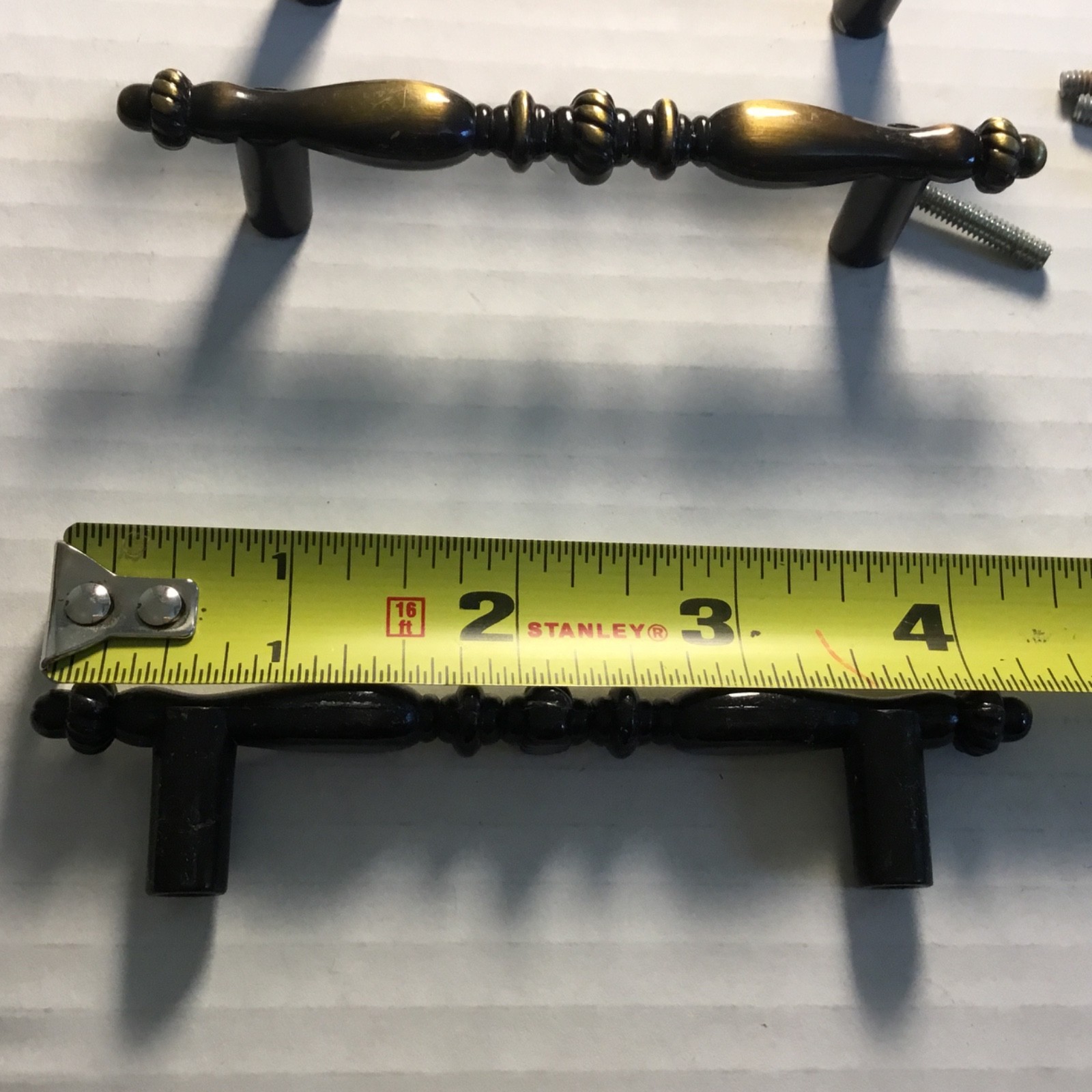 SET OF 5! VINTAGE CABINET DOOR /DRAWER PULLS 3” C TO C