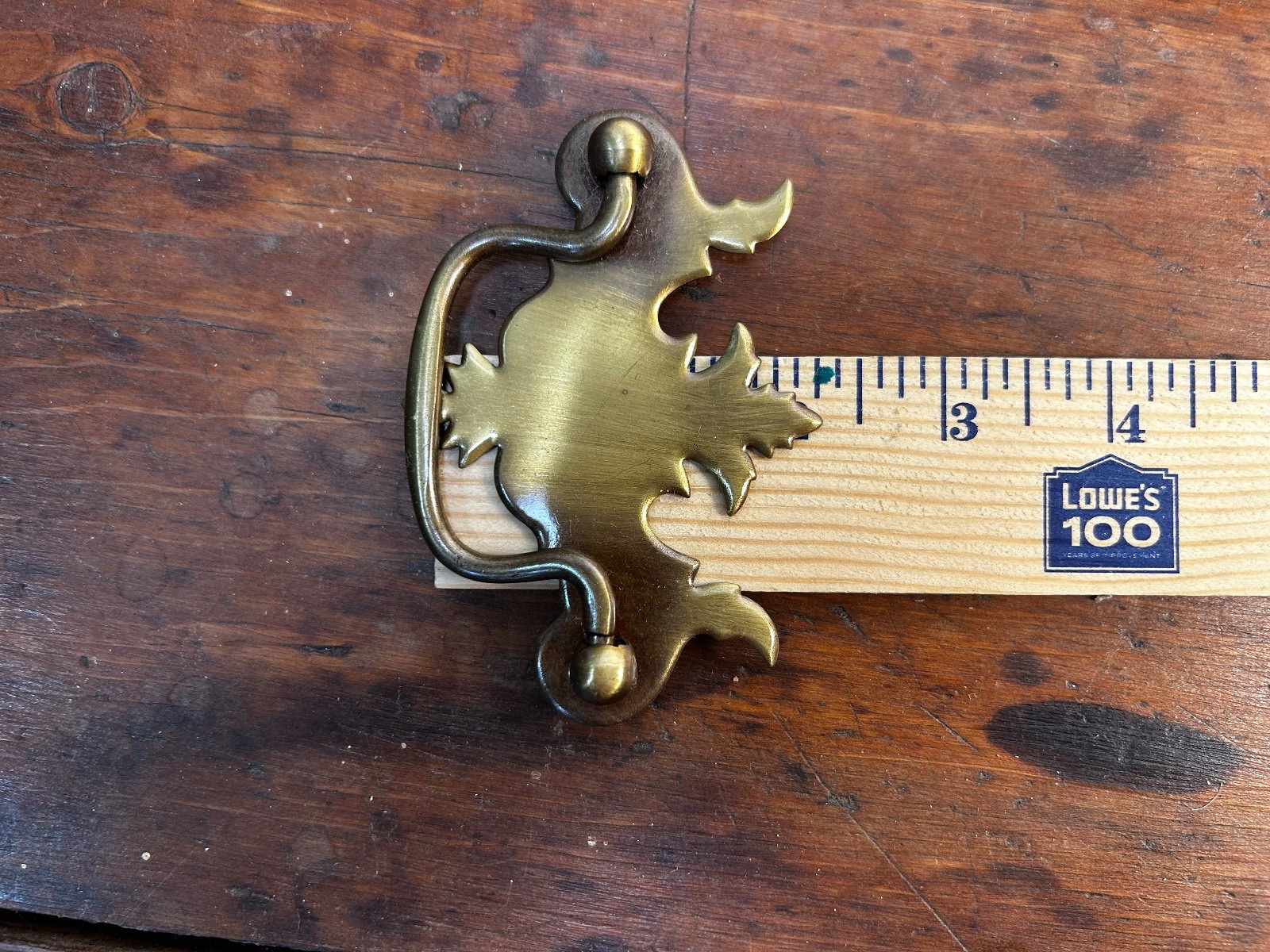 Set of 4 Vintage National Lock Co Antique English Drawer Pulls Brass NOS – READ