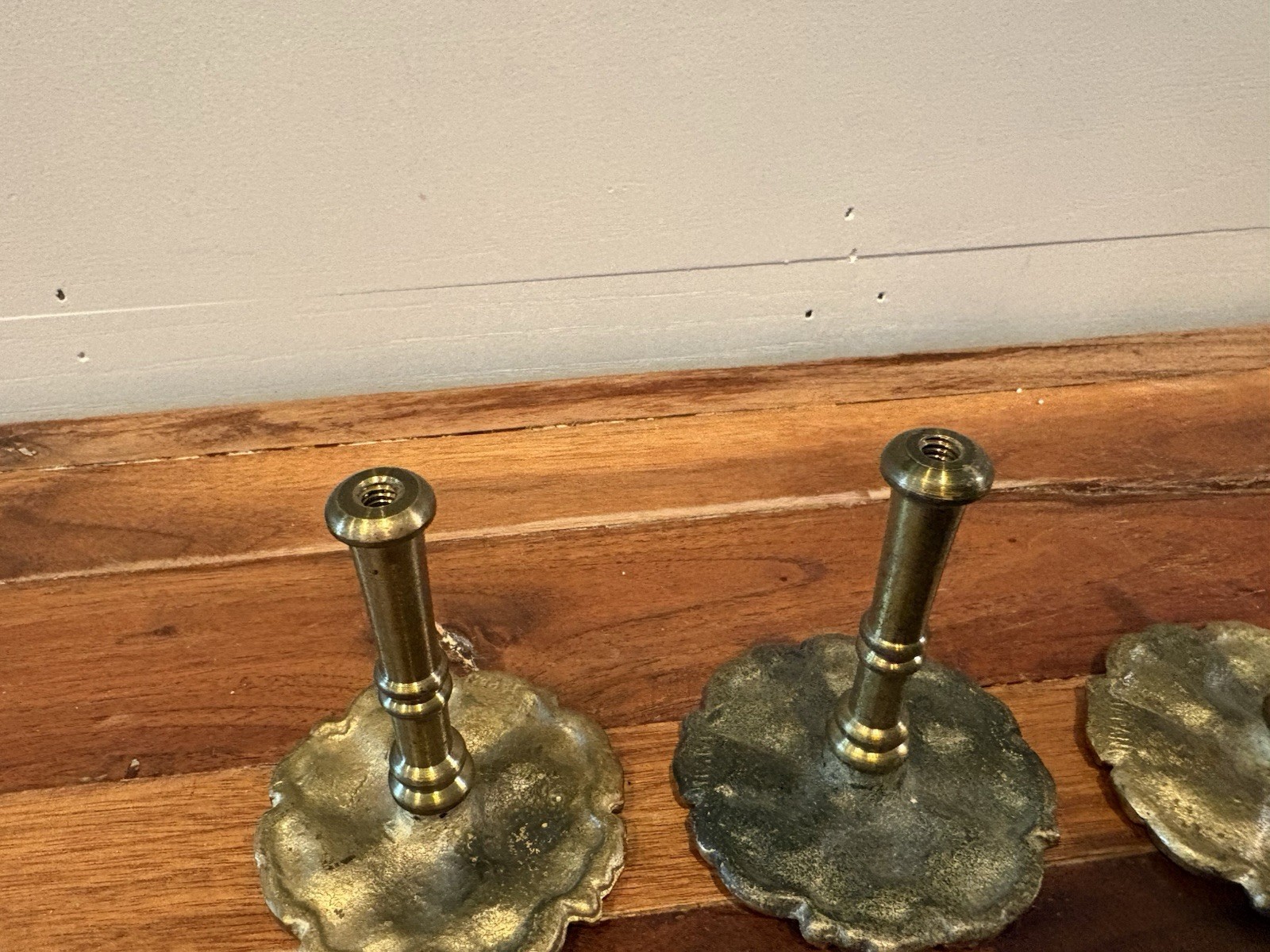Antique Solid Brass Round Ornate Floral Drawer Cabinet Dresser Knobs/Curtain Tie