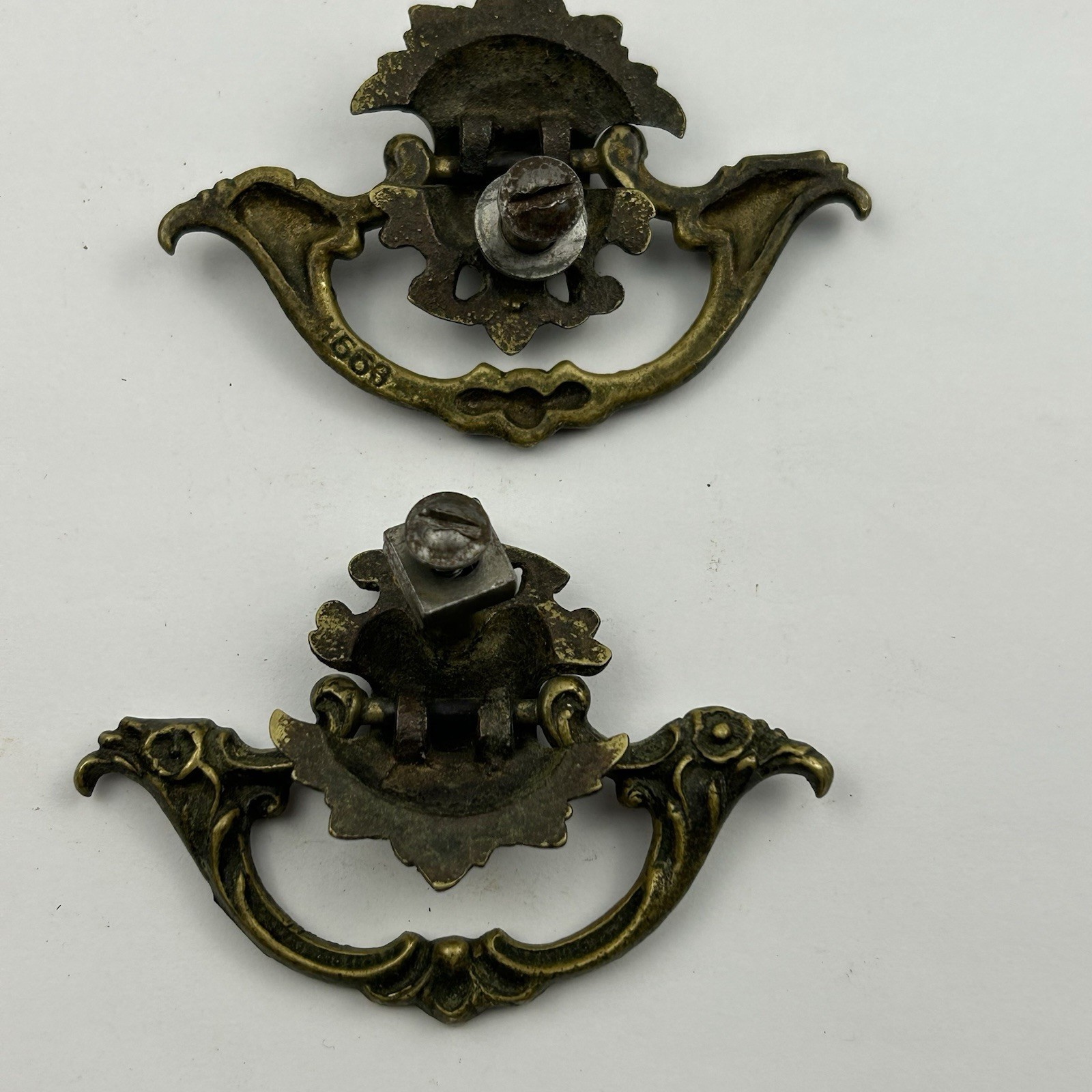 Antique Keeler Brass (KBC) H553 Drawer Pulls & Art Nouveau Hardware Salvage Lot