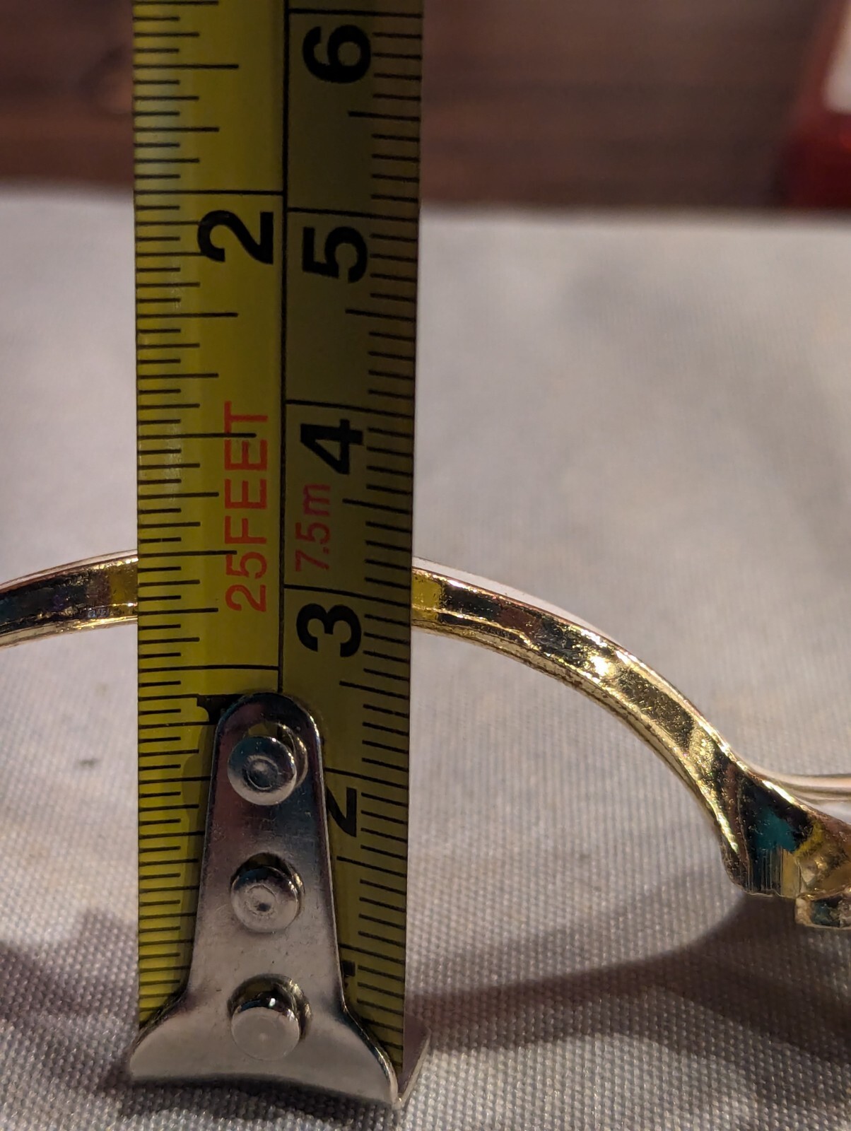 6 Vintage MCM Ajax Drawer Pulls Handles Scroll White Gold Ornate Hardware 990