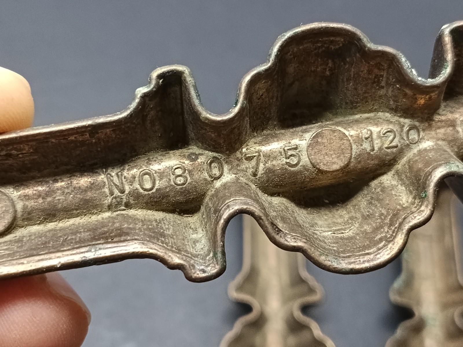 Lot Of 6 Vintage MCM Drawer Pulls Keeler Brass Co. No. 8075 7″ Length