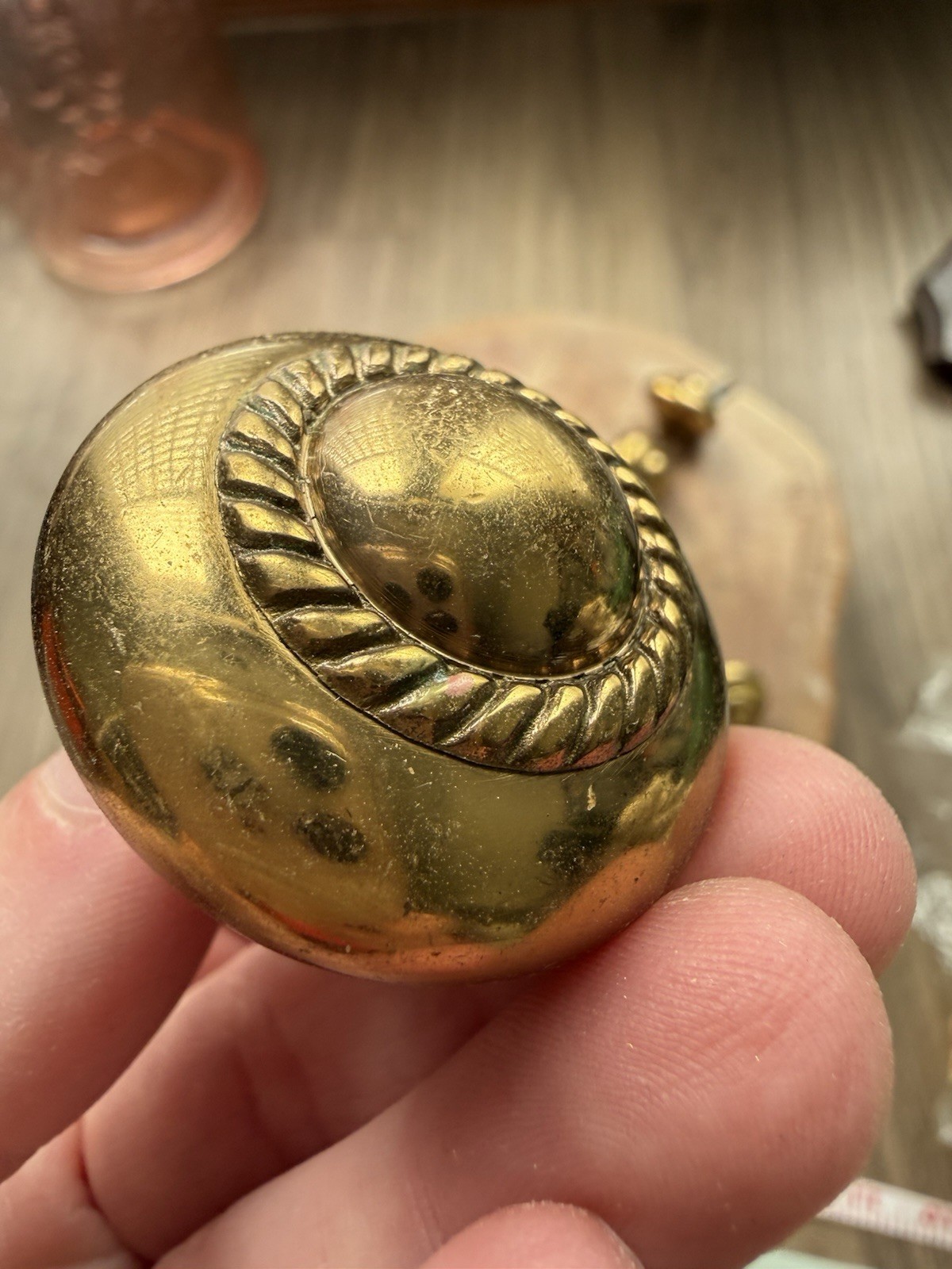 Lot of 16 Vintage Brass Cabinet Drawer Knobs 1.5”