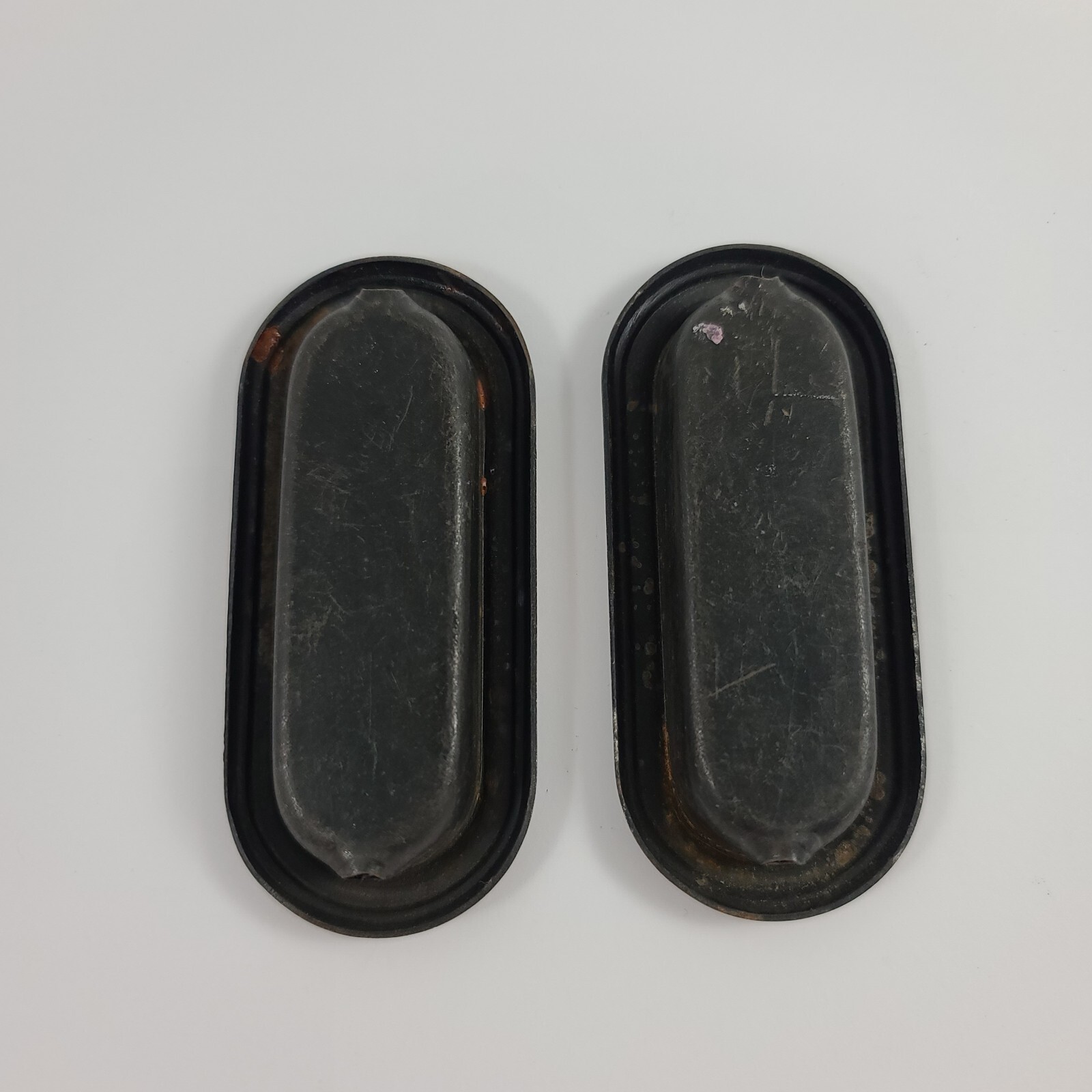 Vintage 1960s Amerock Recessed Drawer Pull Pair Finger Pull 1584