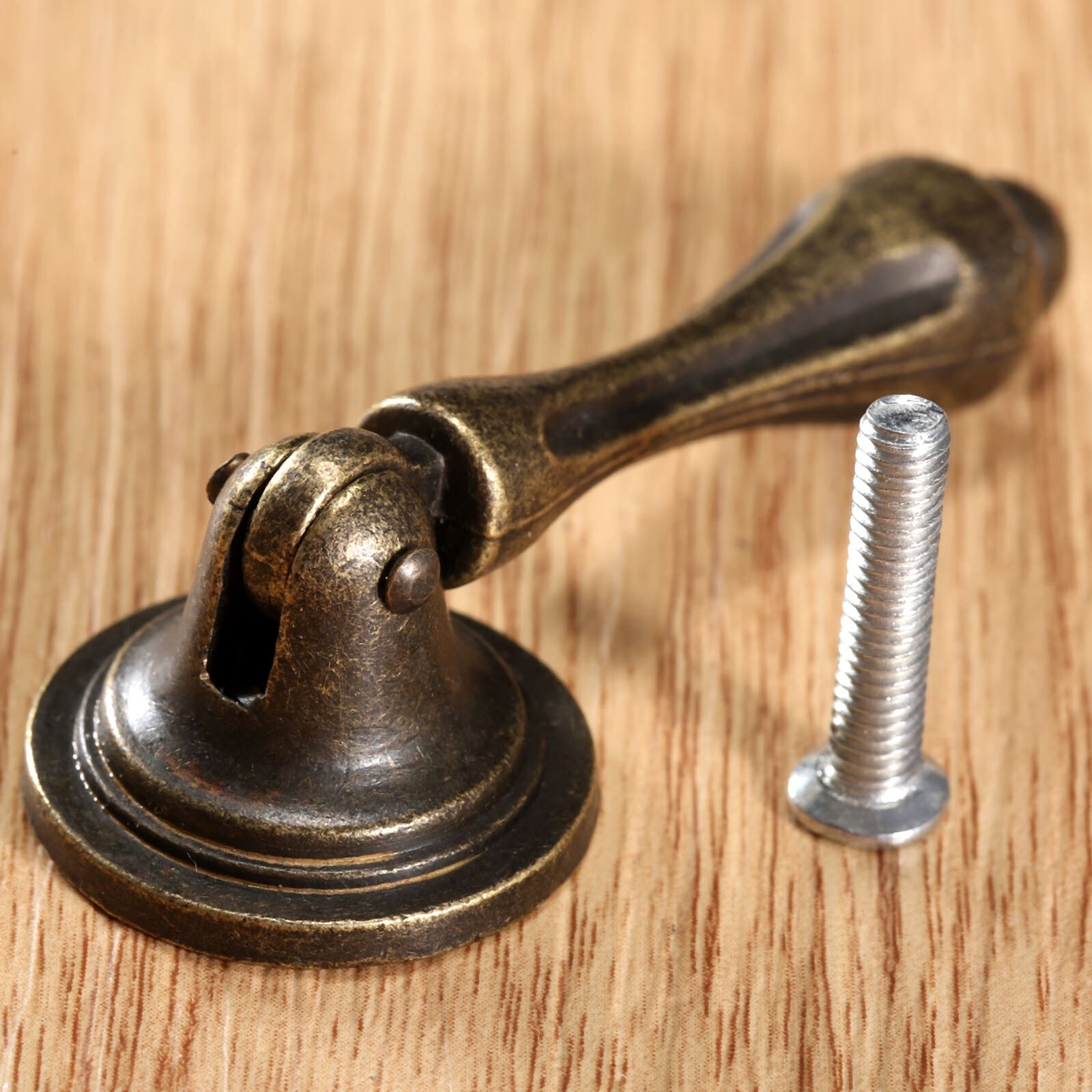 Antique Brass Drawer Pulls Handles Teardrop Vintage Cabinet Knobs