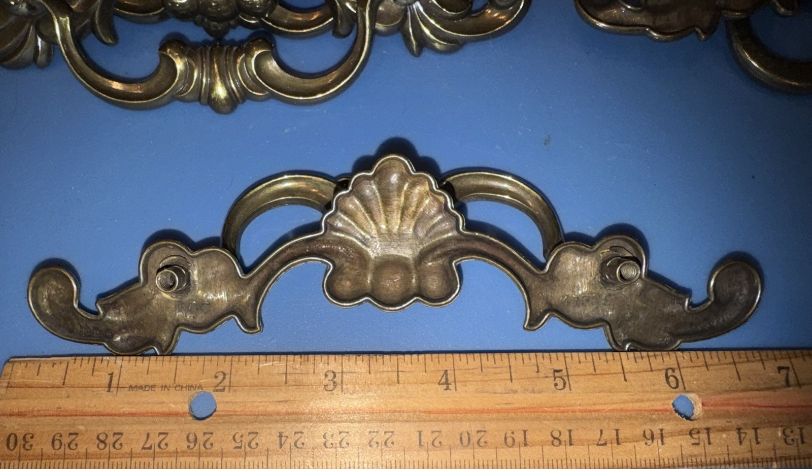 Lot of 13 Vintage Keeler Brass Co. KBC Brass Dresser Furniture Drawer Pulls