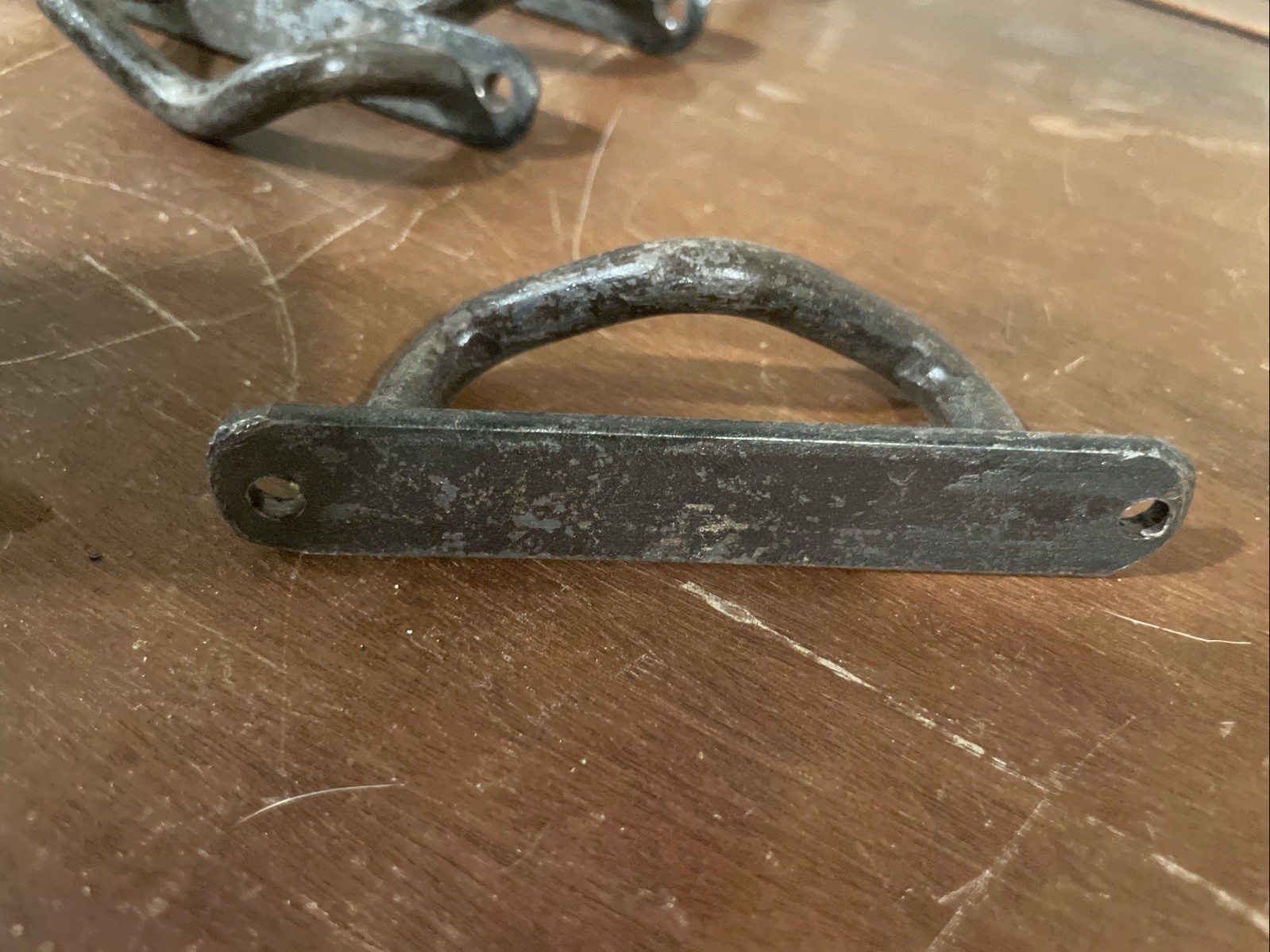 10 Cast Iron Handles Rustic Drawer Pulls Dresser Cabinet Window Door Tray