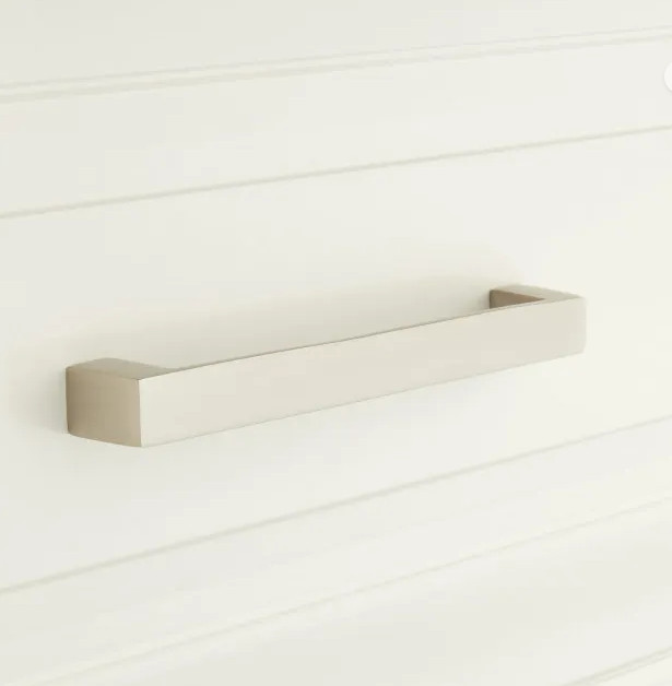 Signature Hardware 7-5/8″ GEBARA BRASS CABINET PULL – BRUSHED NICKEL