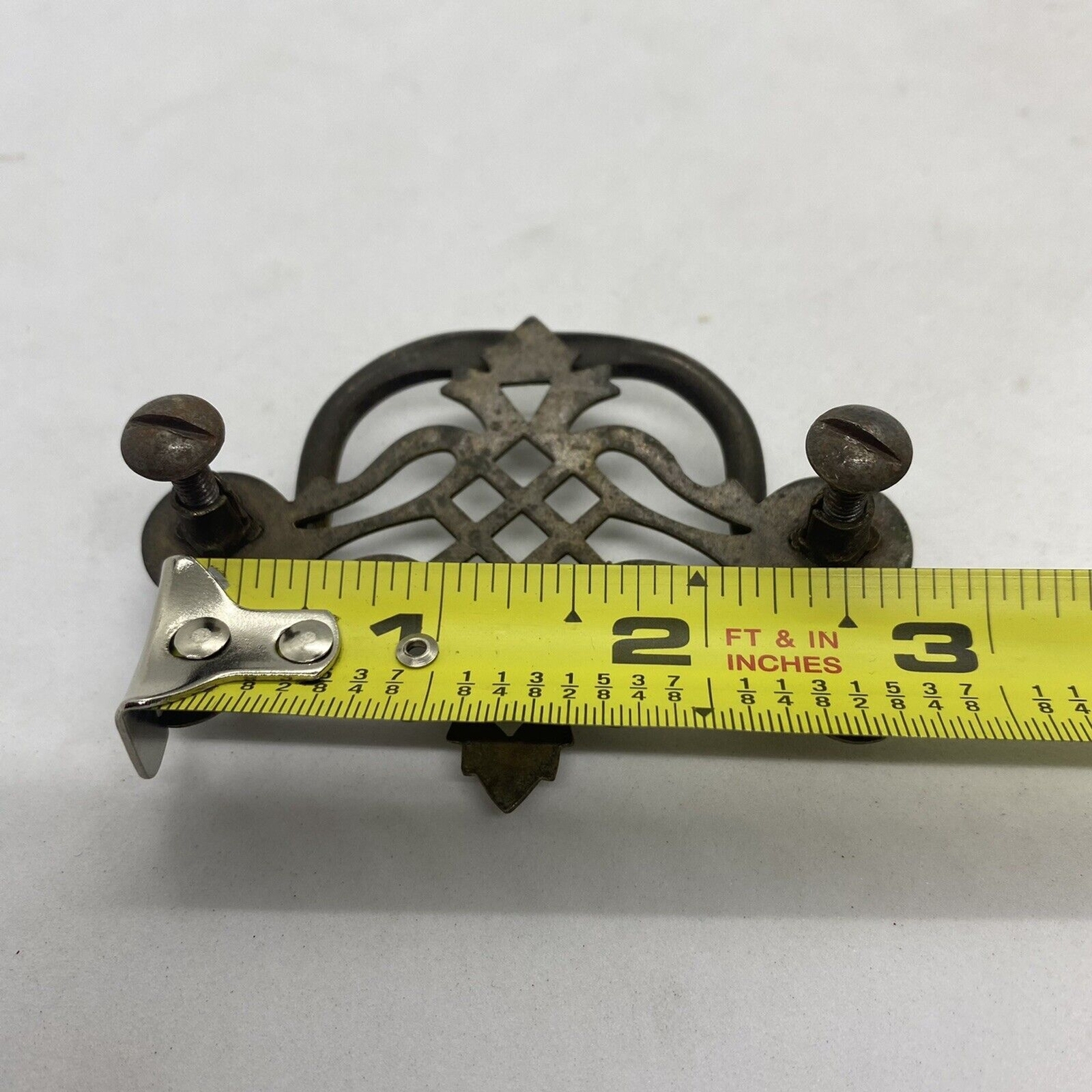 Metal Dresser Knob Drawer Hutch Cabinet Handle Pull Hardware Ornate Brass Color