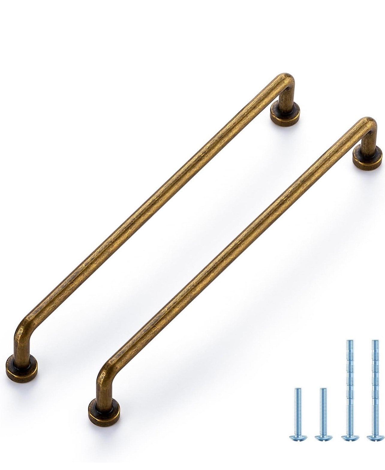 10 Pack 7-1/2 Inch Antique Brass Vintage Cabinet Handles & Drawer Pulls
