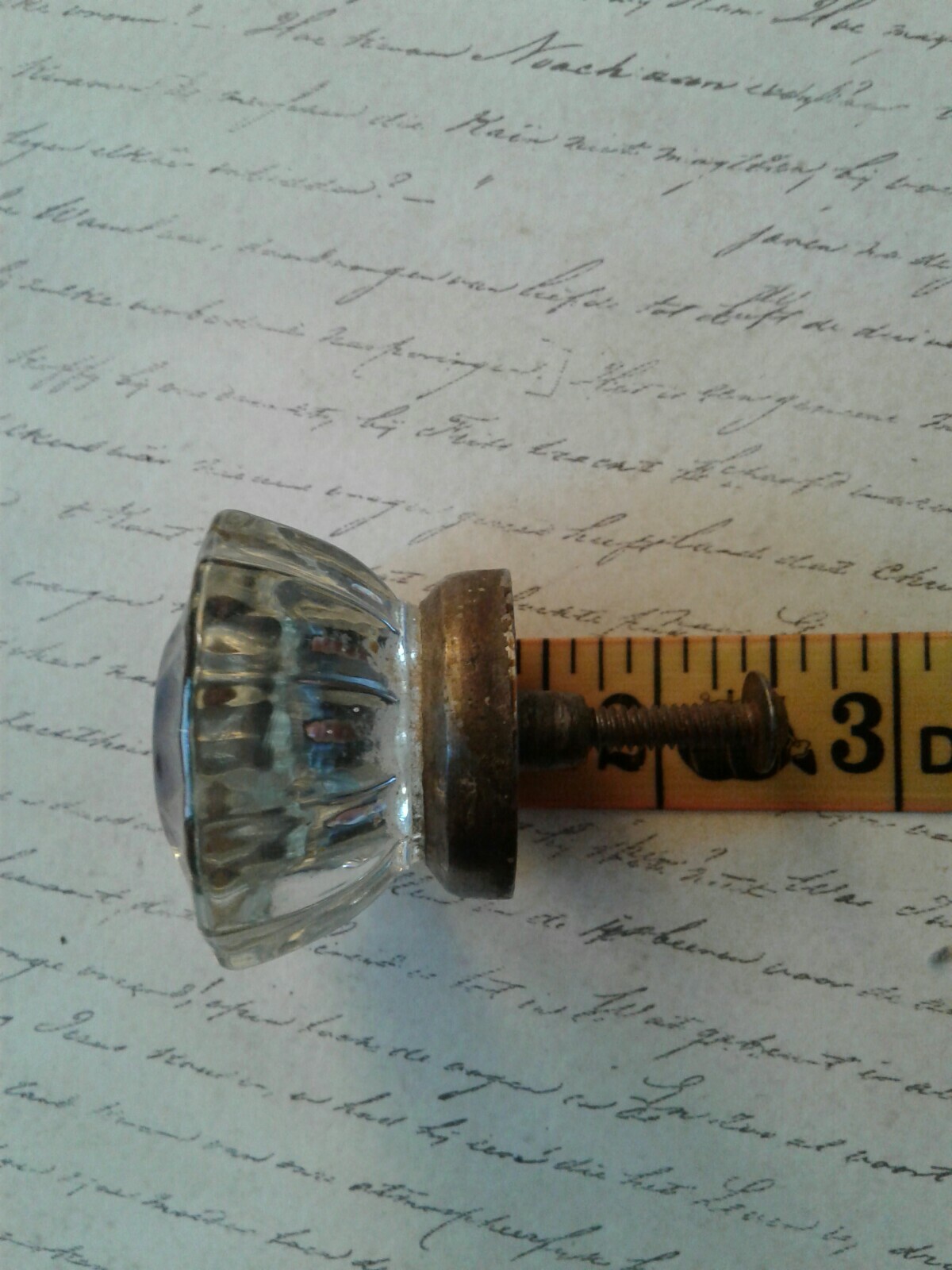 Vintage Antique Drawer Handle Crystal Glass Cabinets Door Knobe