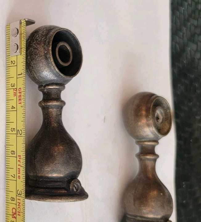 Brass Pair Or Unknown Hardware 3 By 2″