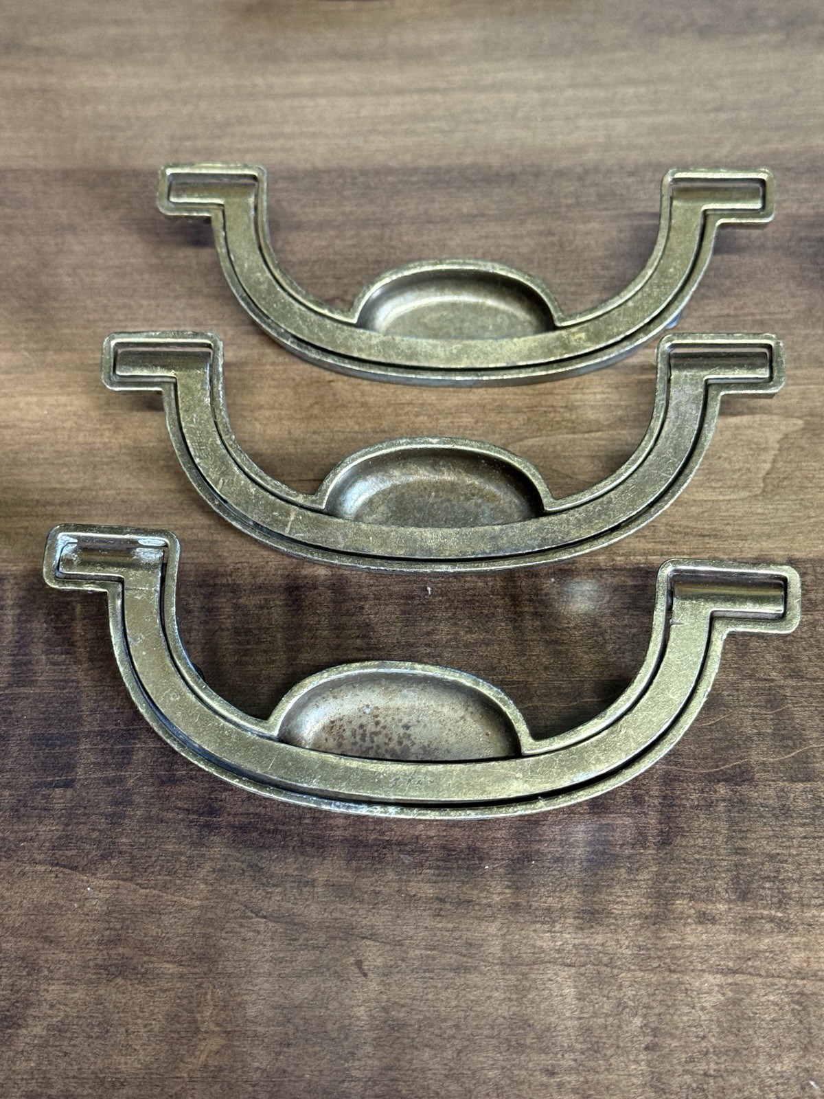 DREXEL ACCOLADE Brass Drawer Bail Pull Handle Campaign KBC N7231 – 3.5” CC