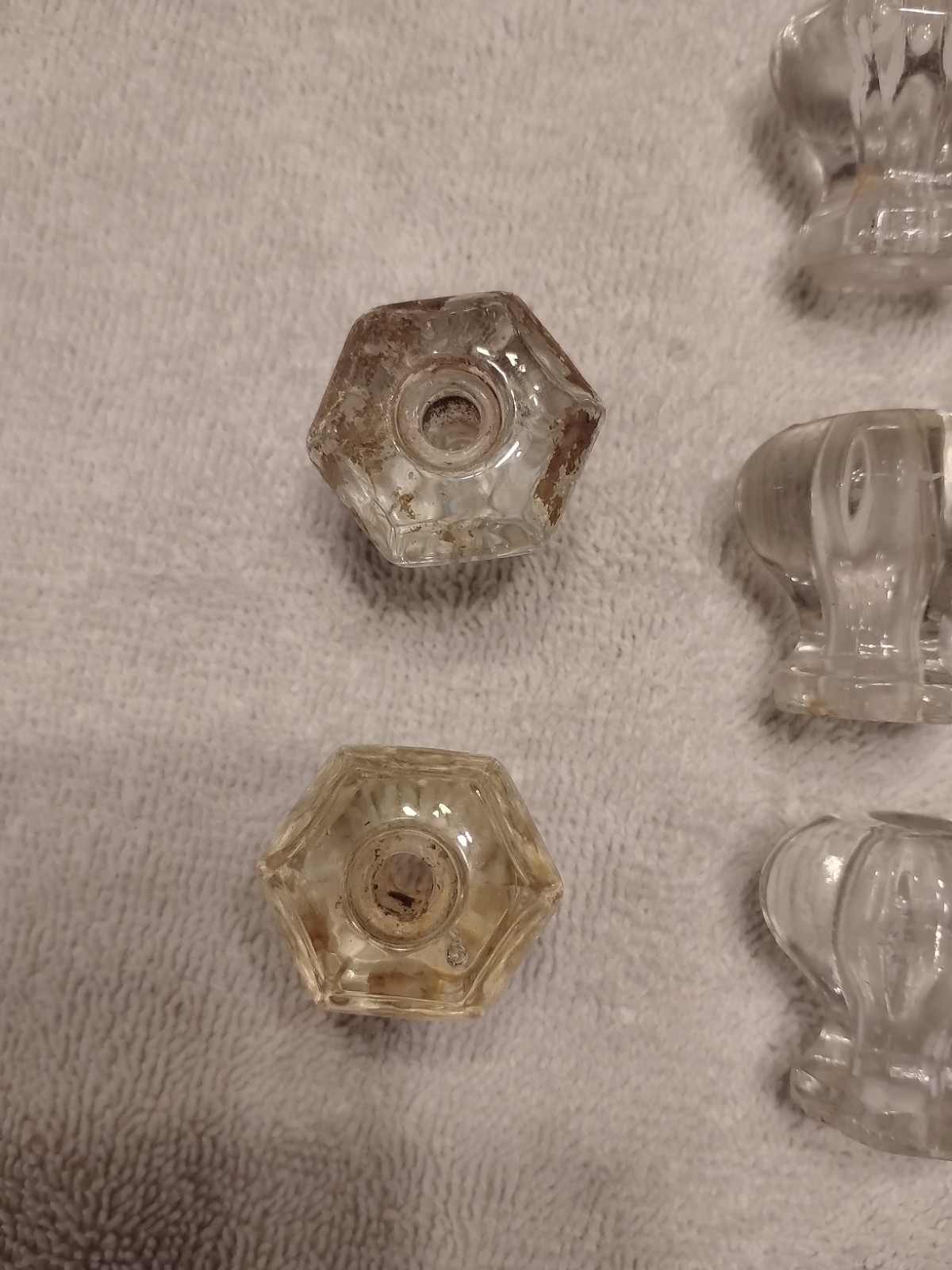 Vintage Art Deco Glass Drawer Pulls And Knobs