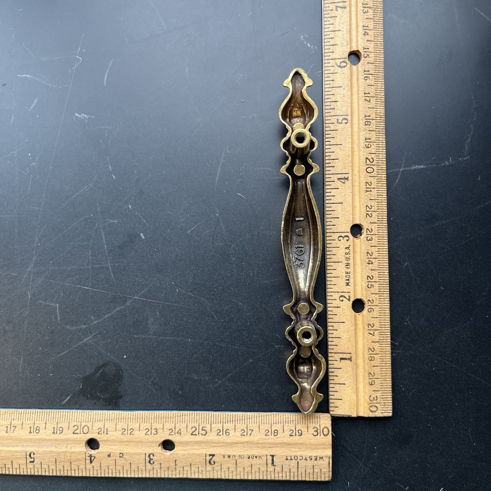 LOT of 4 Vintage Keeler Brass Co. P-5066 Cabinet Drawer Pull Handles Salvaged 6″