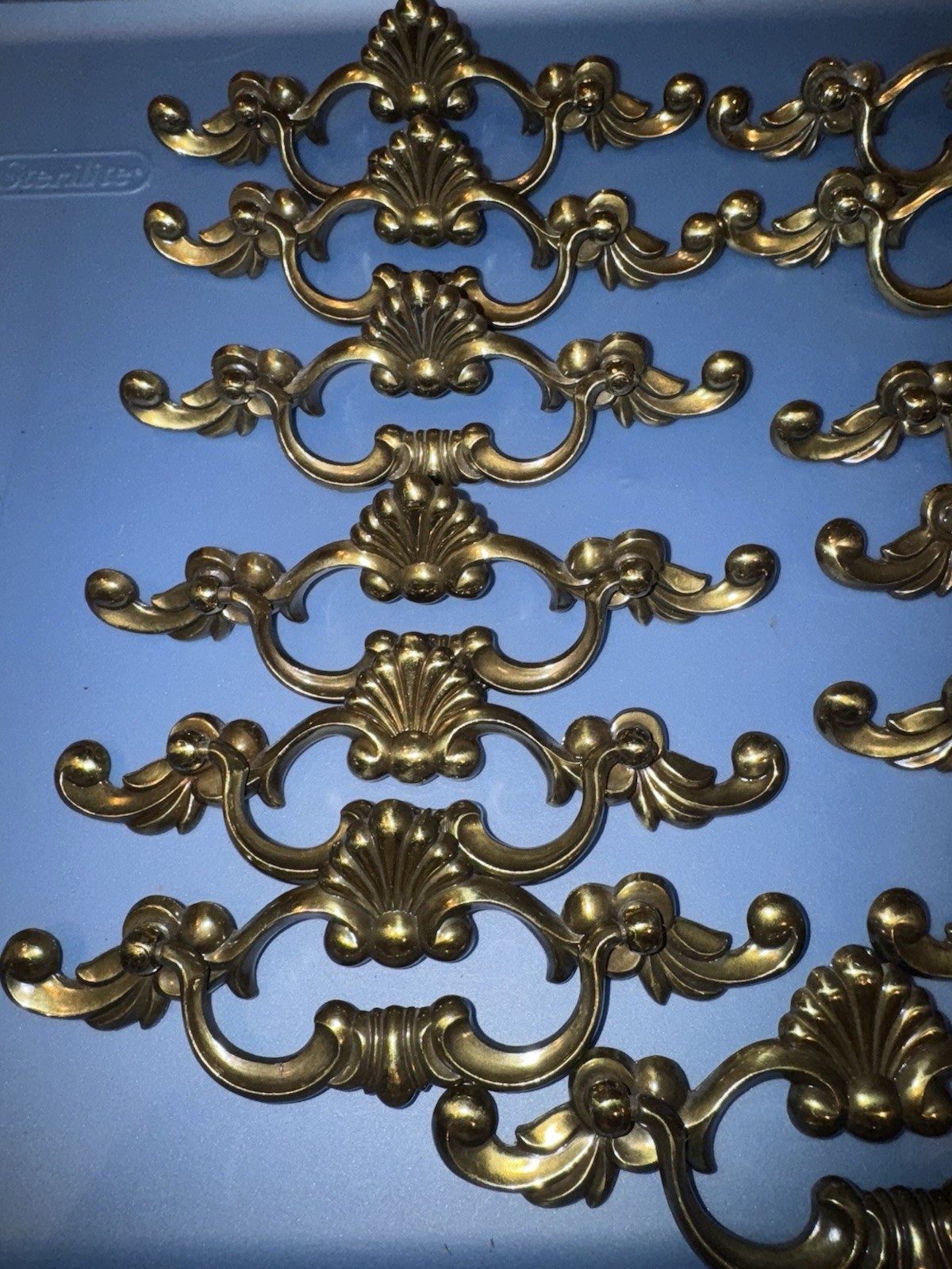 Lot of 13 Vintage Keeler Brass Co. KBC Brass Dresser Furniture Drawer Pulls