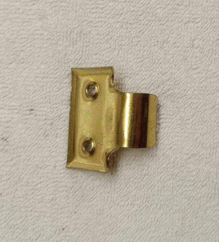 BRASS ICE BOX,BIN, DOOR OR DRAWER CURVED FINGER PULL/LIFT, NEW OLD STOCK,UNUSED