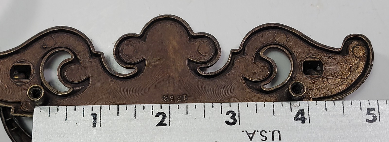 Vintage Brass Batwing Chippendale Style Drop Bail Pull Drawer Hardware BPC 2716