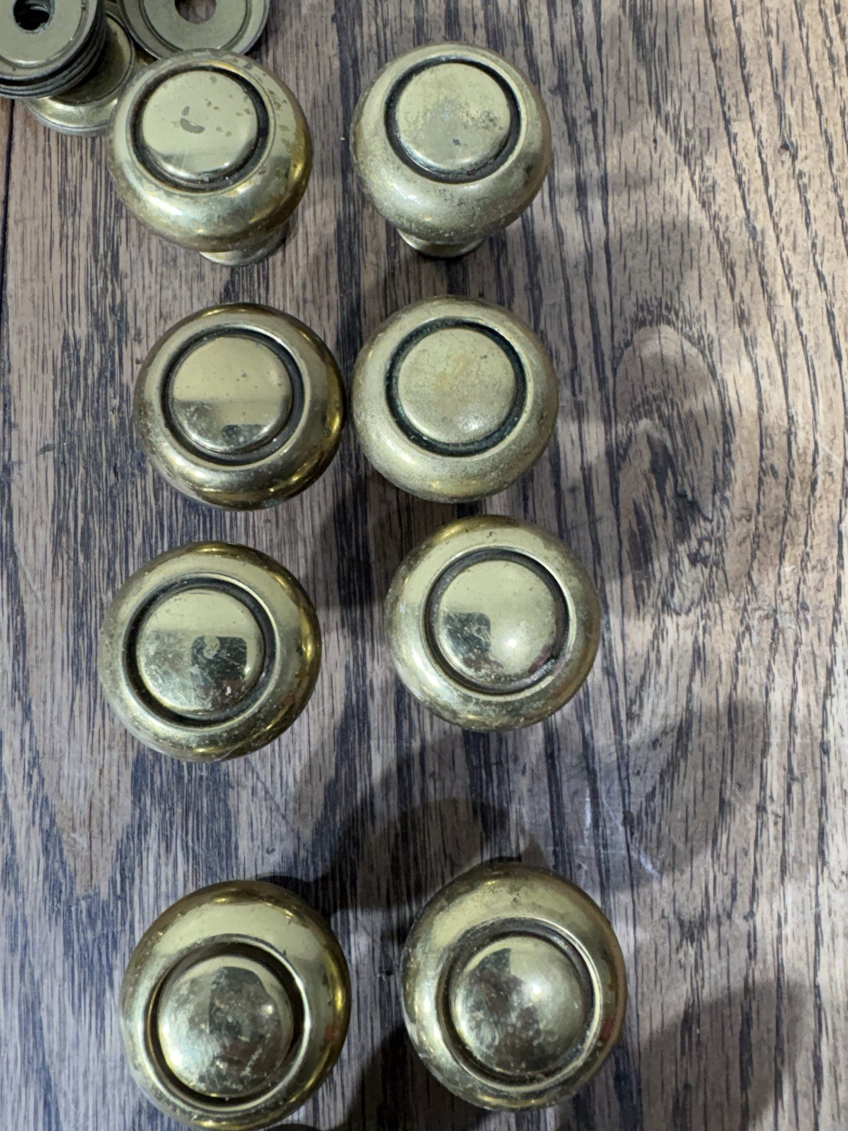 Vintage Antique Lot Brass Drawer Pulls Heavy Knobs Handles Furniture Hardware
