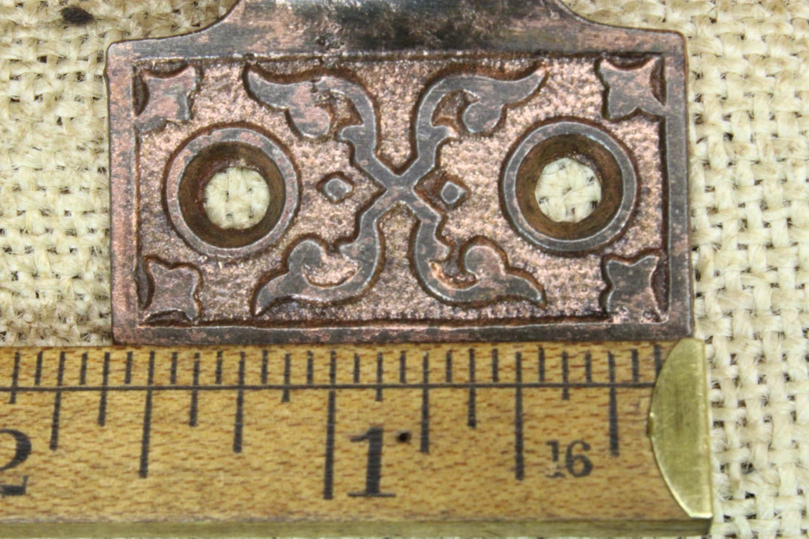 2 Old Window Sash Lifts Pulls Cast Iron Dark Copper Bronze Finish X Ferns Scroll