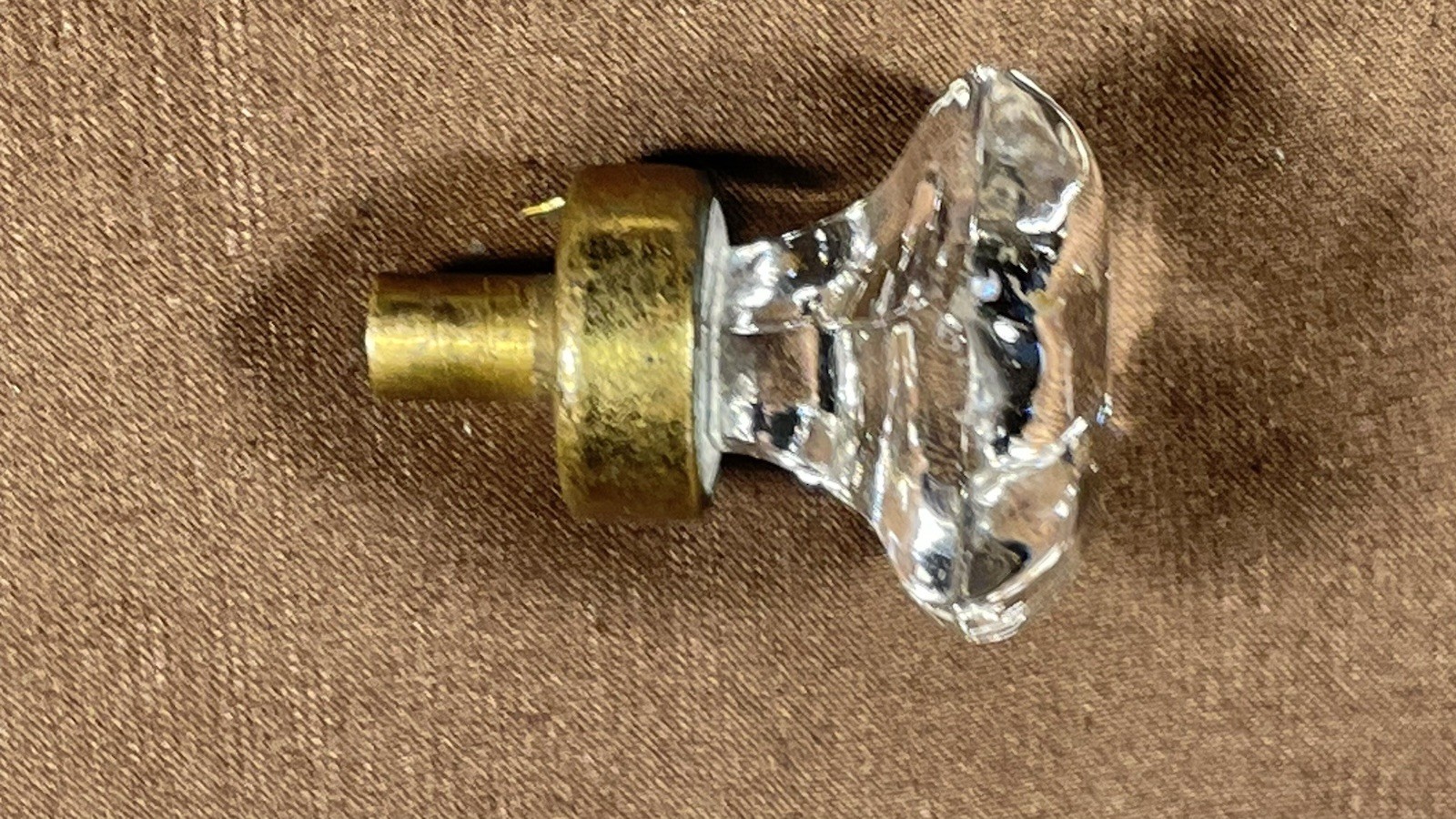 Antique Original Dental Medical Cabinet Glass Drawer Knob Pull Hardware