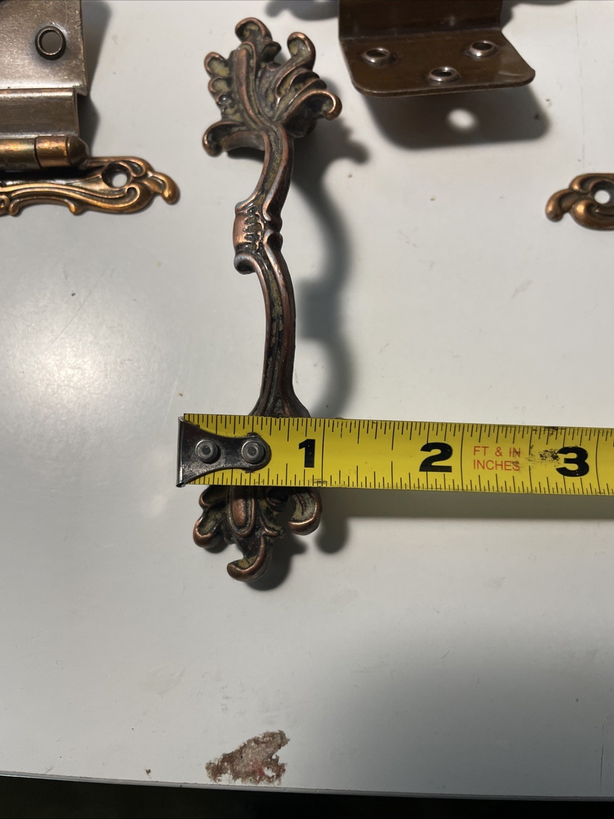 Ajax French Provincial Brass Drawer Pulls W Hinges 18 Hinges 9 Pulls