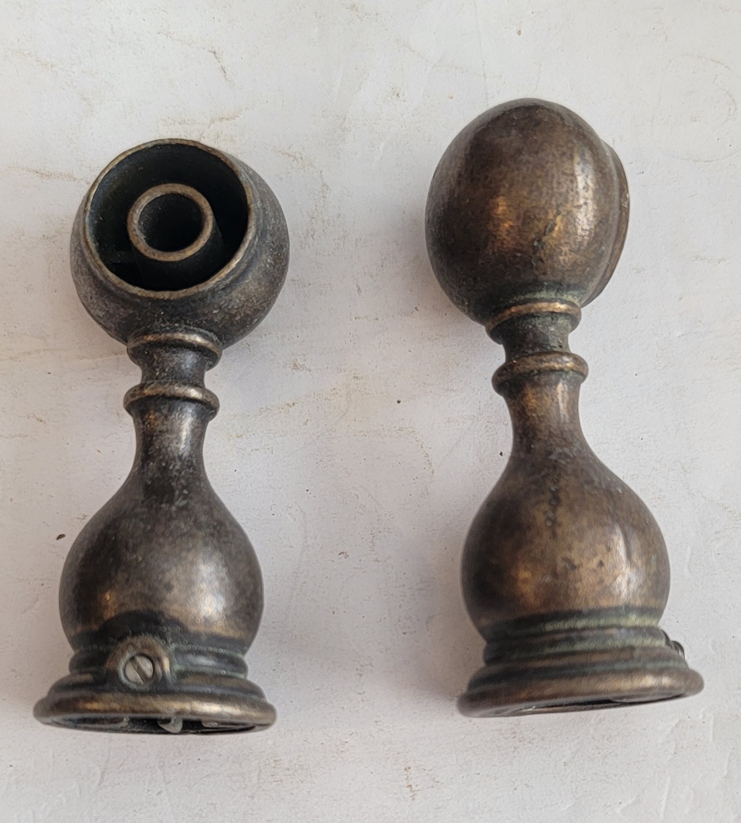 Brass Pair Or Unknown Hardware 3 By 2″