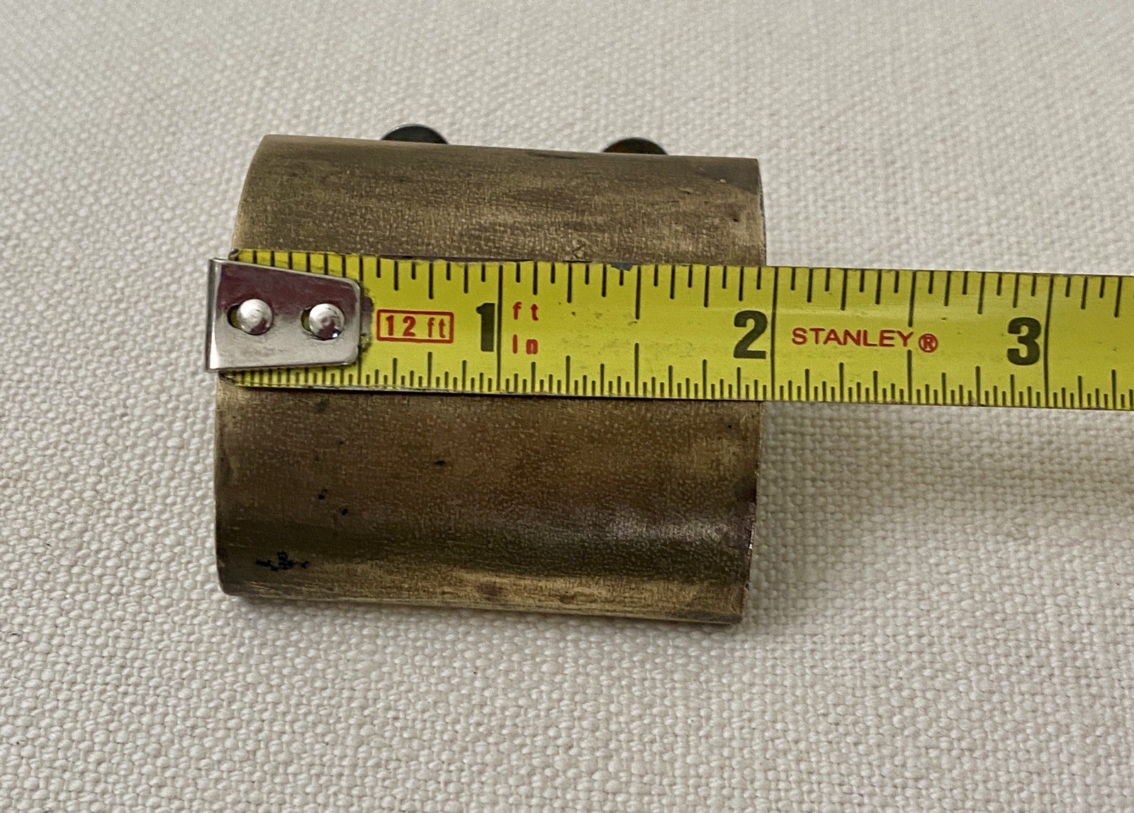 Vintage Brass Keeler K7038 Finger Cabinet Knob Pulls 1” Center MCM