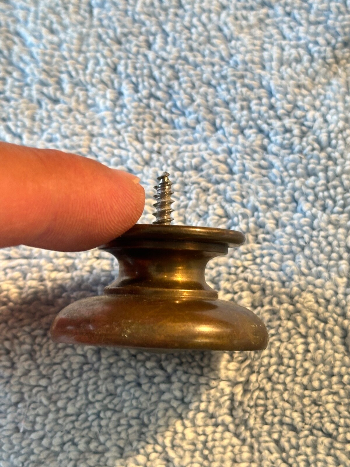 Heavy Duty Solid Brass 1 3/4″ Round Drawer Pull Knob Cabinet Hardware Vintage