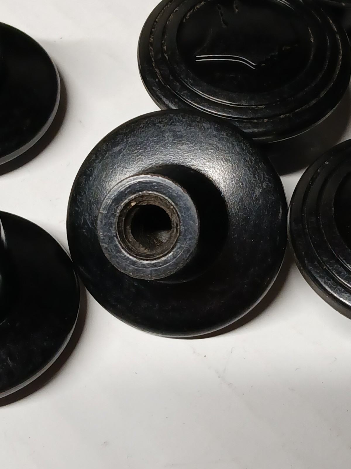 Lot of 10 Mercury Head Winged God Man 1- 1/2 inch Knob Cap Pulls
