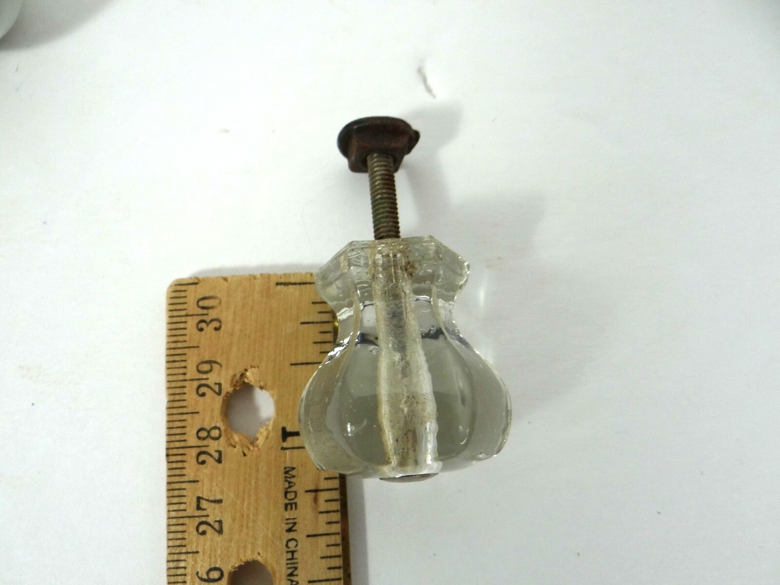Mixed Lot Vintage Drawer Door Pulls 3 Glass 3 White Porcelain
