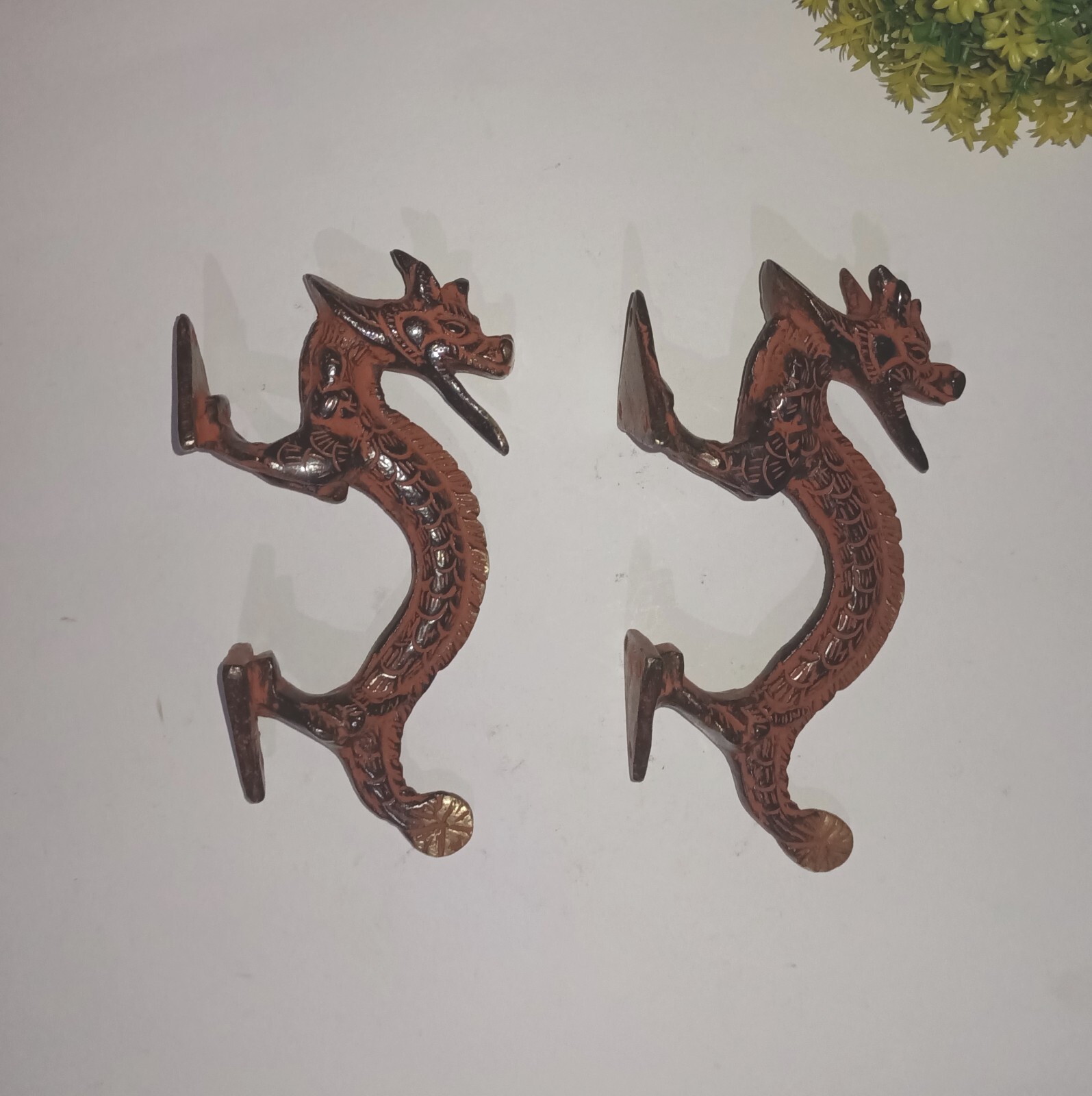 Dragon Shape Door Pull Handmade Doorware Handle Mythological Creature HK