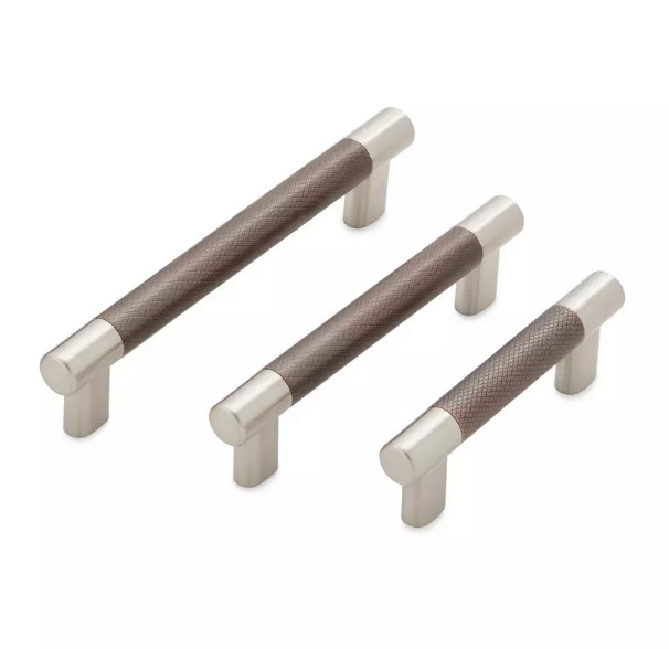 3″ Jerico Cabinet Pull – Satin Nickel/Oil Rubbed Bronze
