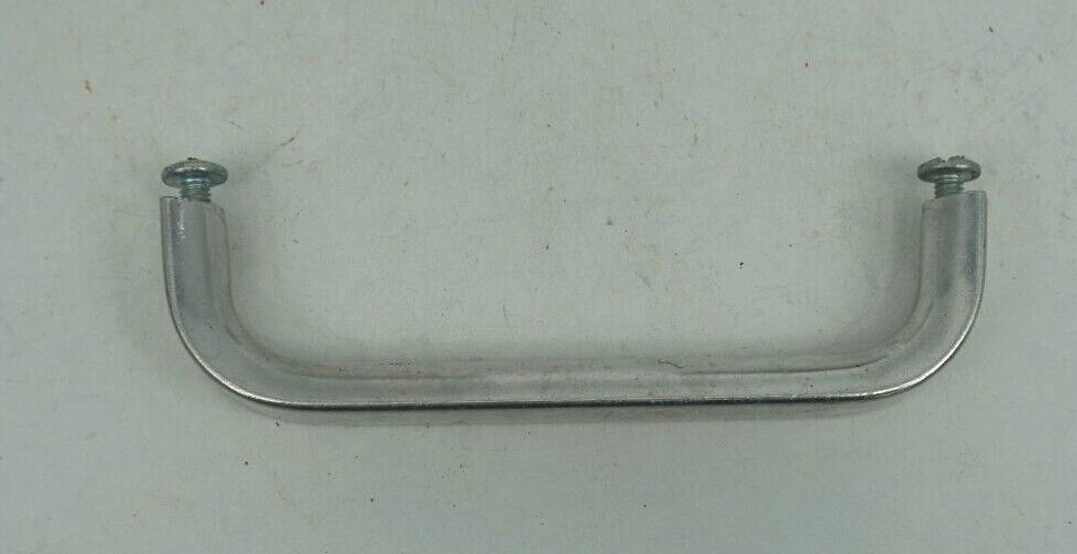 Reclaimed Vintage Brushed Aluminum Metal Drawer or Cabinet Pulls 6pcs