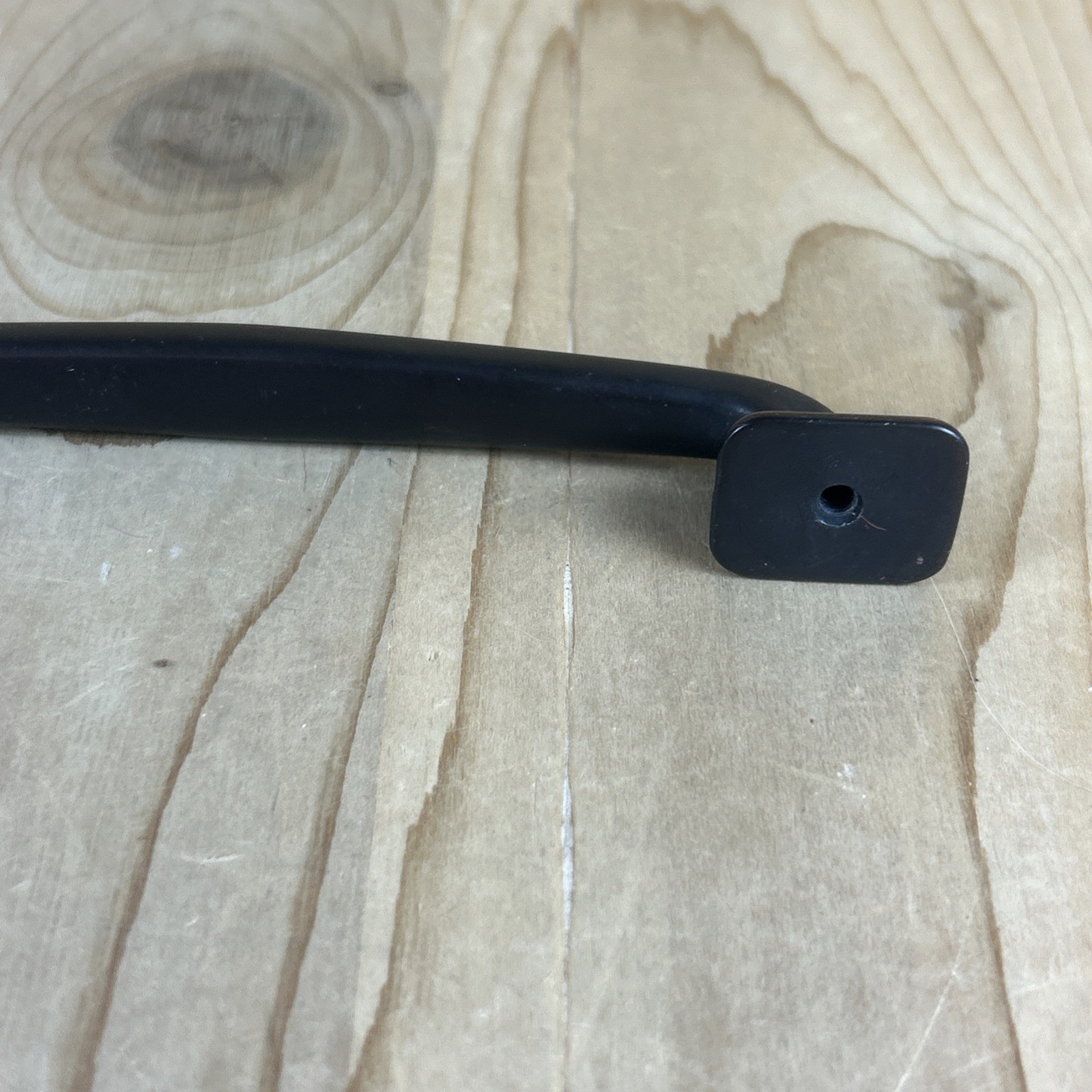Vintage Drawer Pull Cabinet Handle One Piece Black Brass 6 x 3/4 Inch