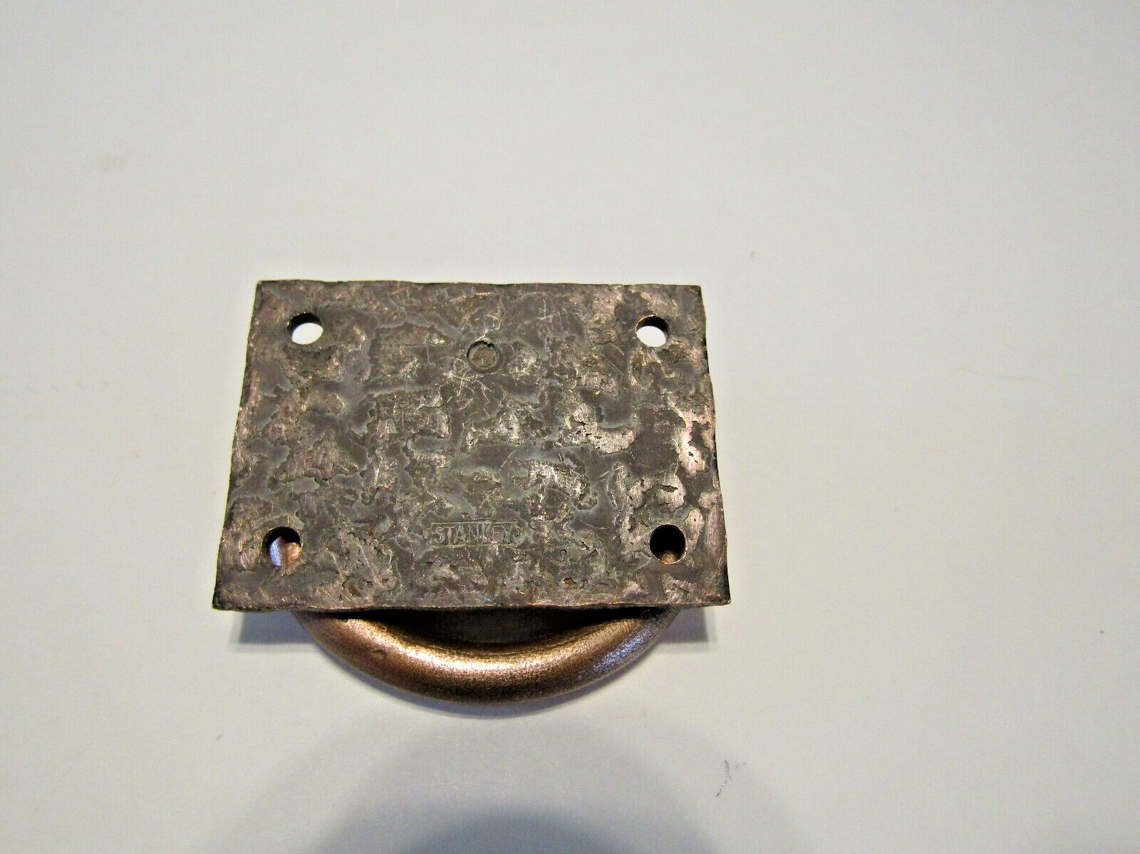 Vintage Copper Drop Ring Drawer Finger Pull Cabinet Door Handle Stanley