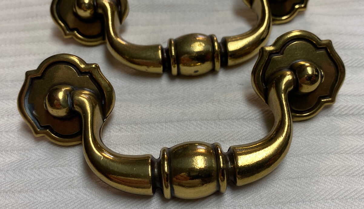 Keeler Brass Company Brass Finish Drawer/Dresser Pulls~qty 5~N17381