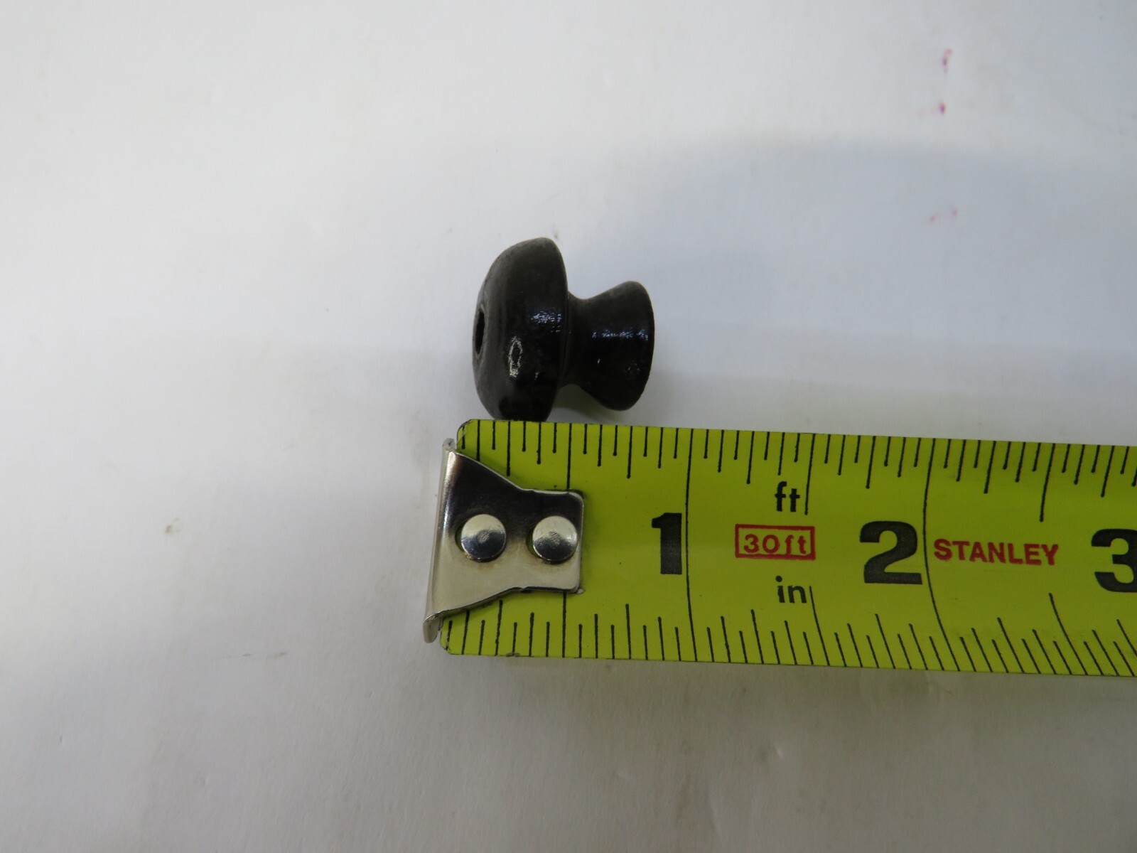 Lot of 10 NOS 1800’s Antique small wooden Black Round Drawer Handles knobs pulls