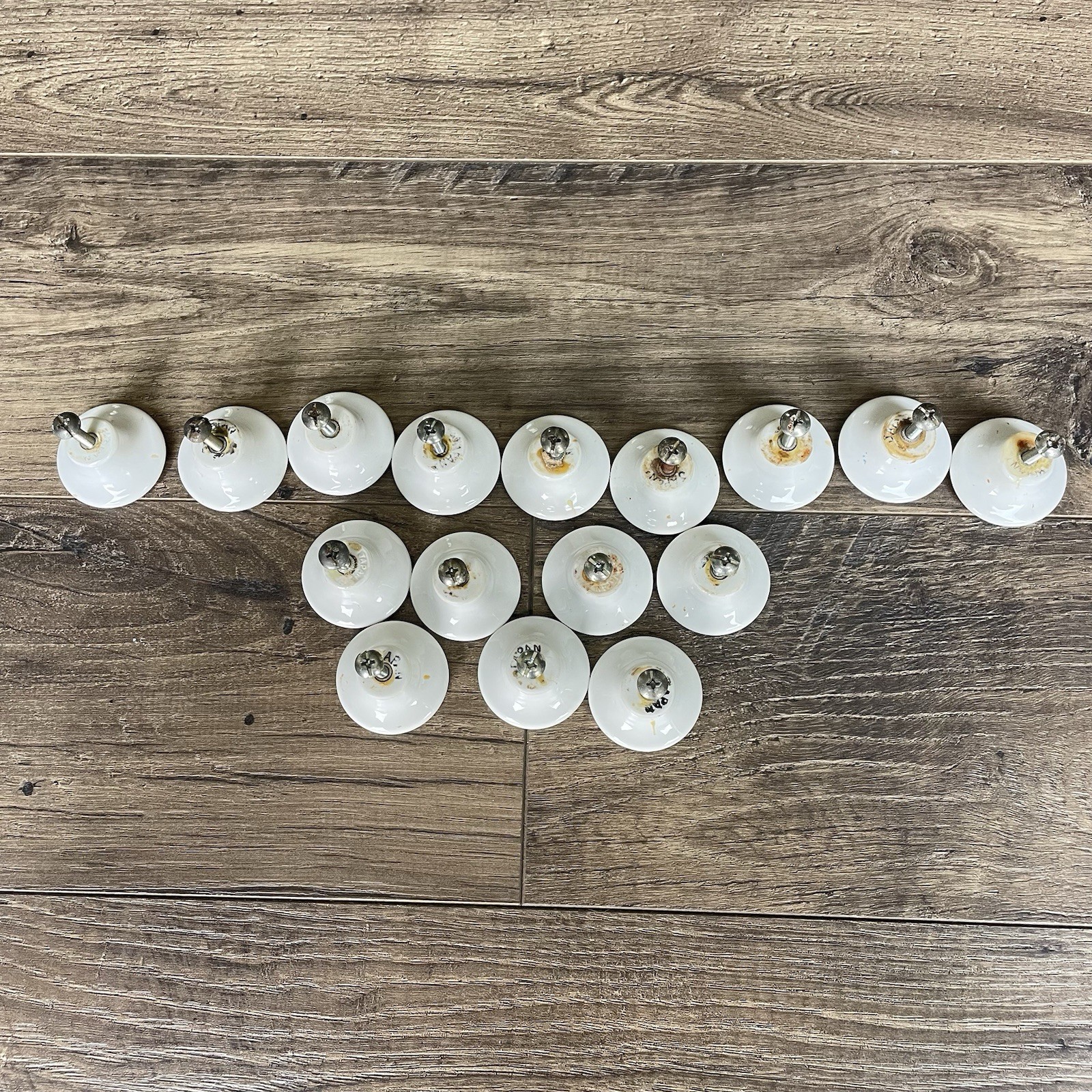 Vintage Lot of 16 Floral (3 Designs) Porcelain Cabinet Knobs Counterpoint Japan