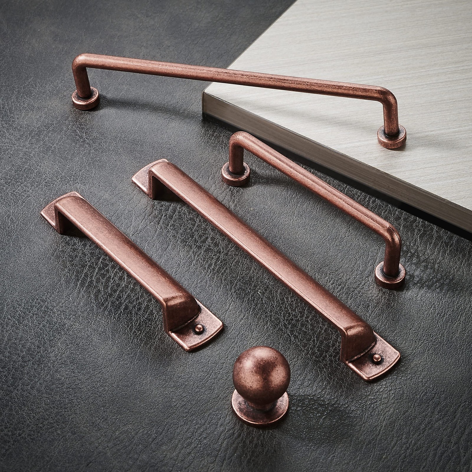 khtumeware 10 Pack 2-1/2″(64mm) Cup Pulls 2-1/2″ Hole Center, Antique Copper