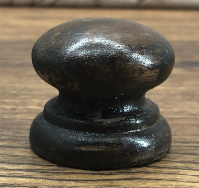 Vintage Lot of 10 – Wooden Mushroom Knobs Pulls Handles 1.5″ Wide #057