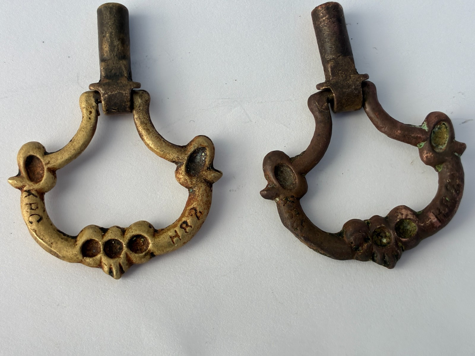 Lot Brass & Metal Pulls Cabinet Handle Mixed Material Distressed Vintage Salvage