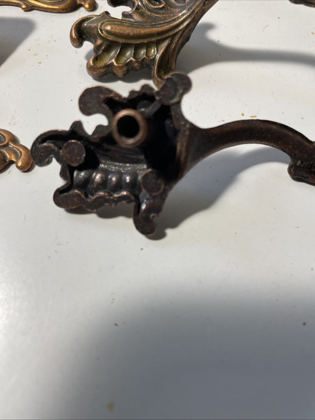 Ajax French Provincial Brass Drawer Pulls W Hinges 18 Hinges 9 Pulls