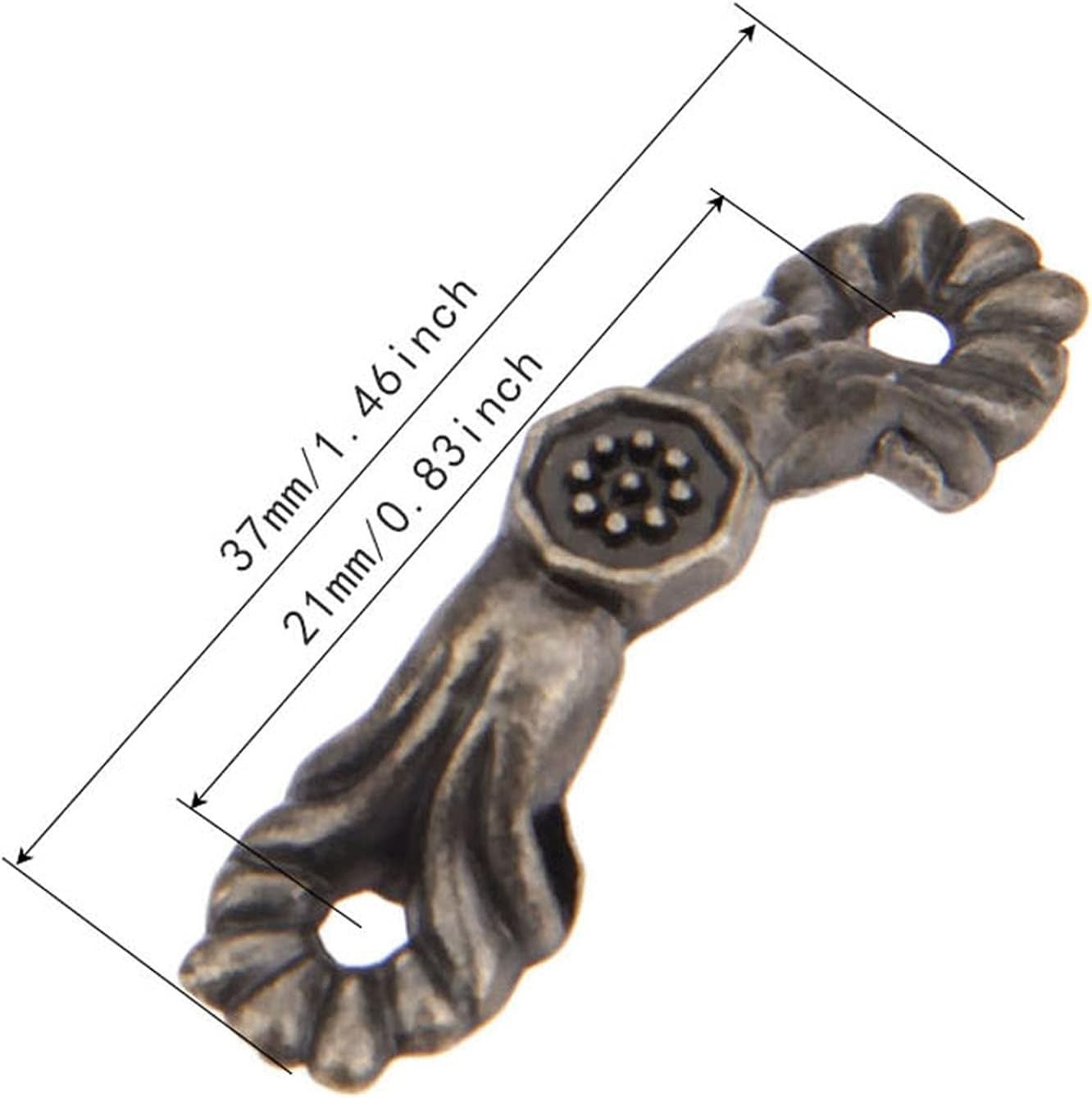 Decorative 10-Piece Antique Bronze Knob Set – 1.46″ Vintage Cabinet Hardware