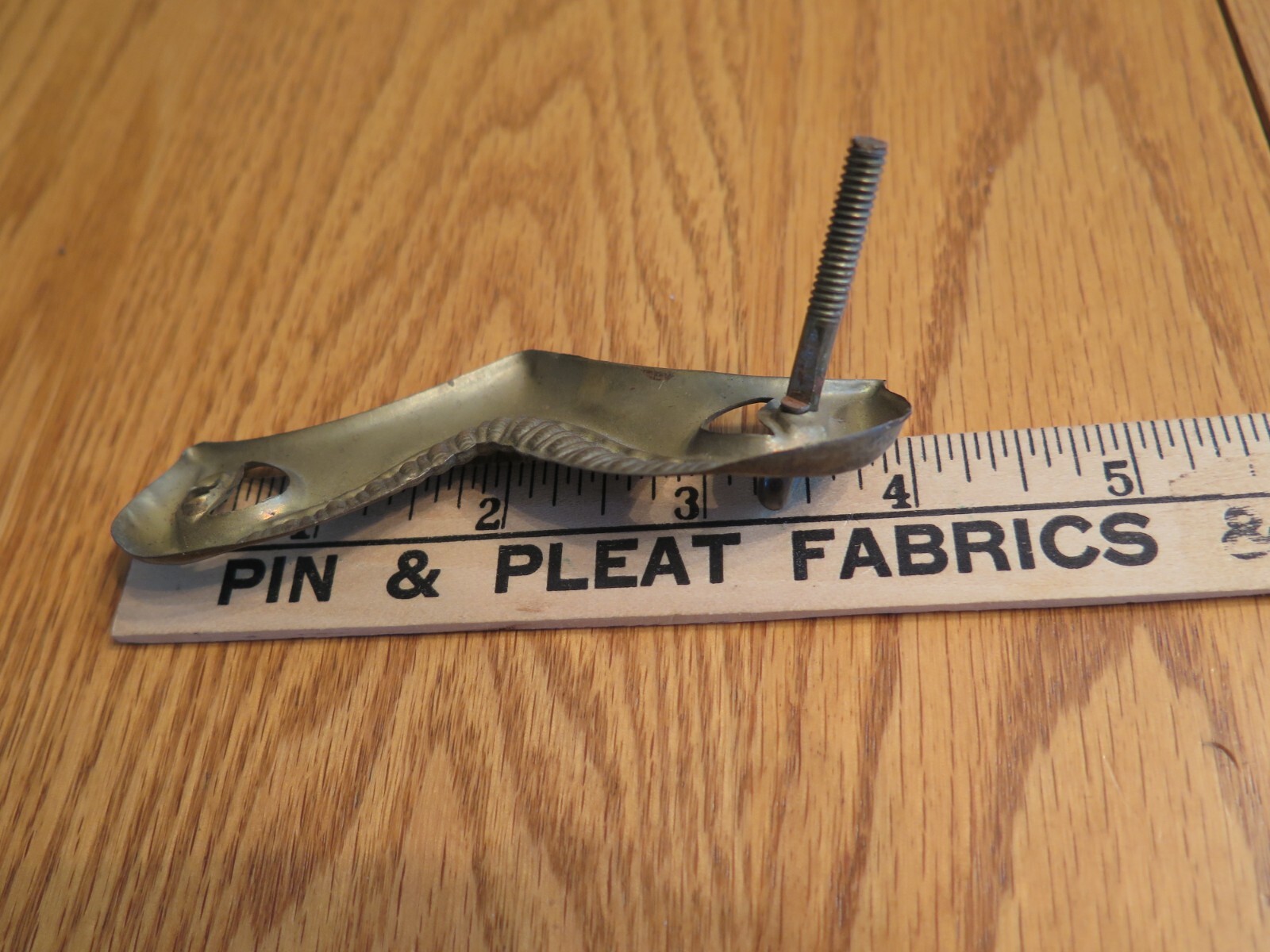 3 Vintage Brass? Dresser Cabinet Drawer Back Plate? Hardware Lightweight Salvage