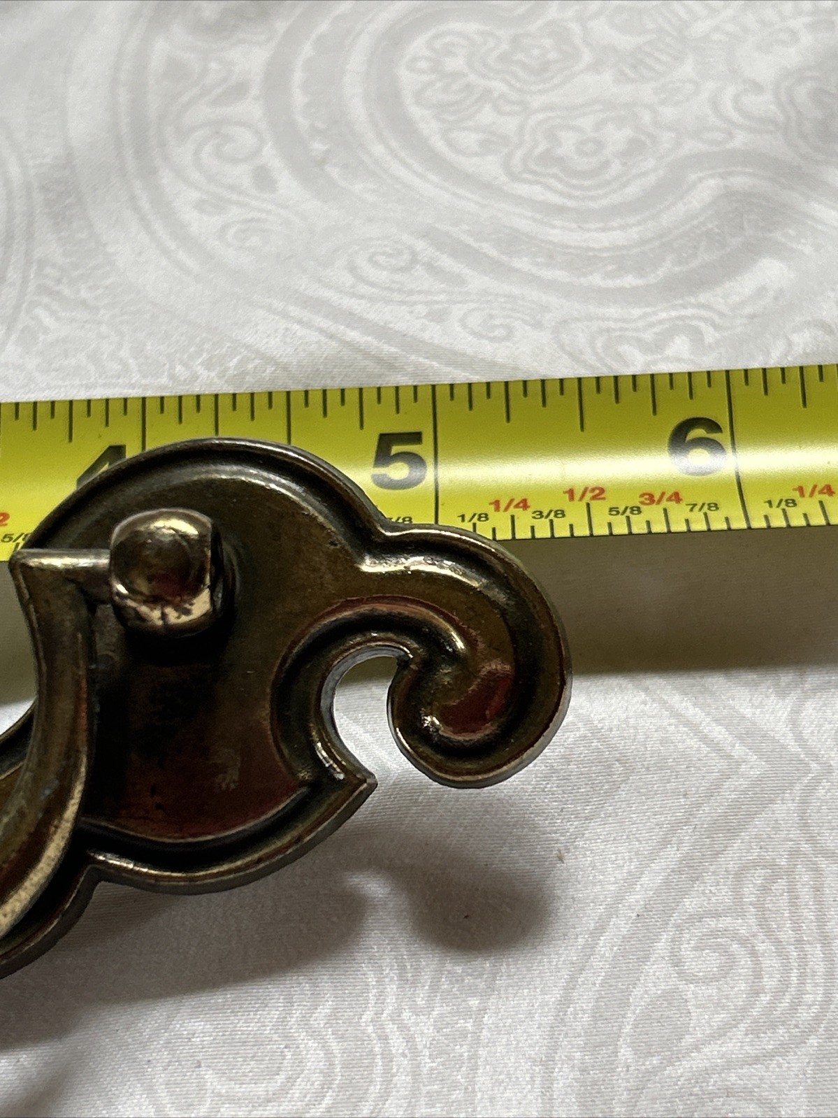 Vtg Brass Draw Pulls By The Keeler Brass Company With Screws KBC1 350 #8212