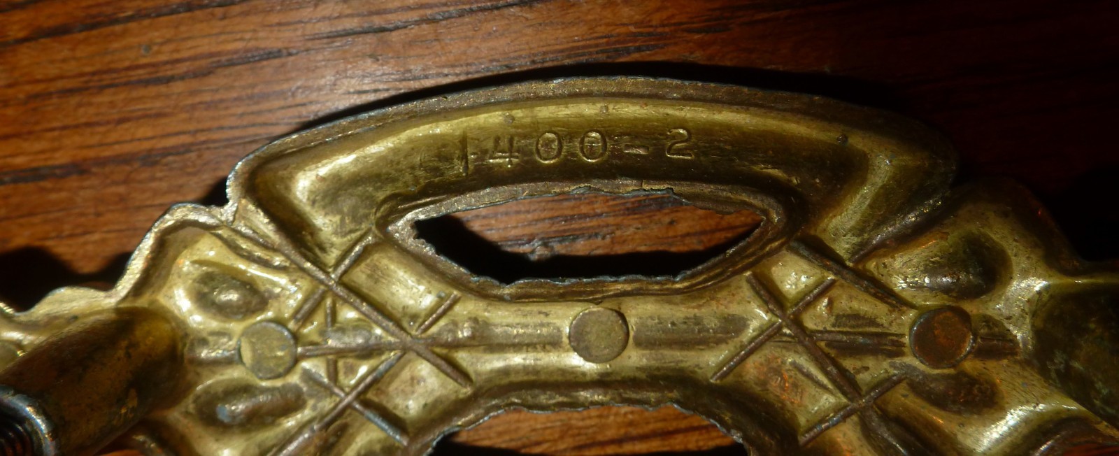 Lot Four Vintage Art Deco Brass Drawer Pulls Hollywood Regency