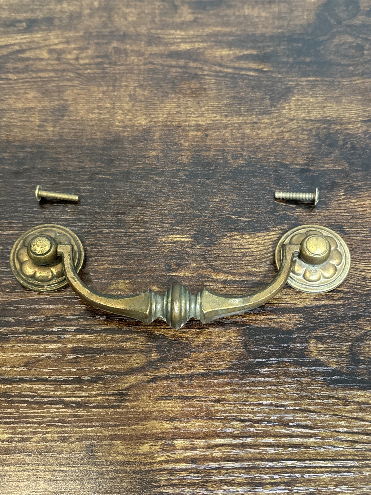 Drexel Esperanto Drawer Pull Tall Dresser Brass Vintage Drop Bail MCM Handle